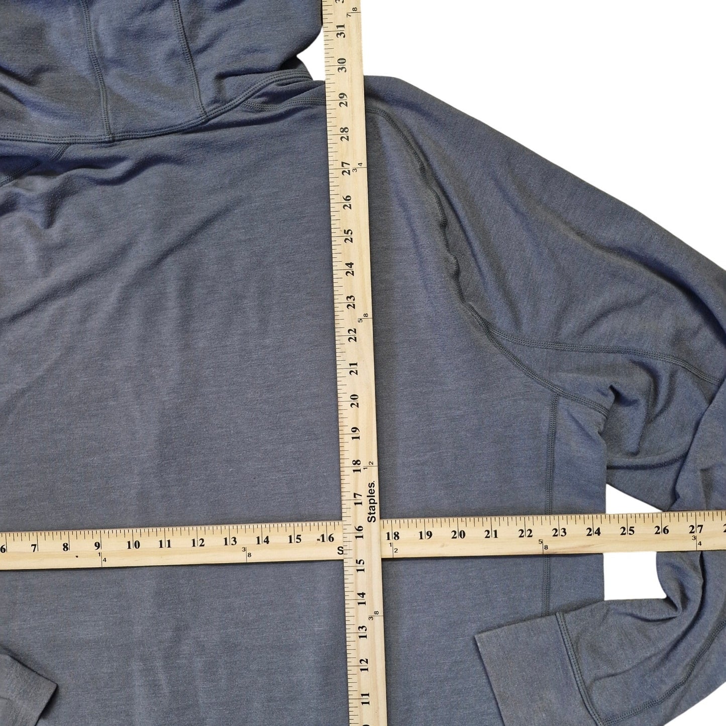 Zella Pyrite Zip Hoodie Men’s XL Grey Wolf Melange Stretch Tech Fabric