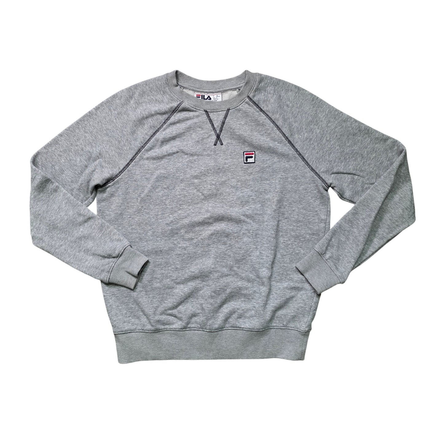 Fila Sweatshirt Men’s Medium Gray Long Sleeve Crew Neck Pullover