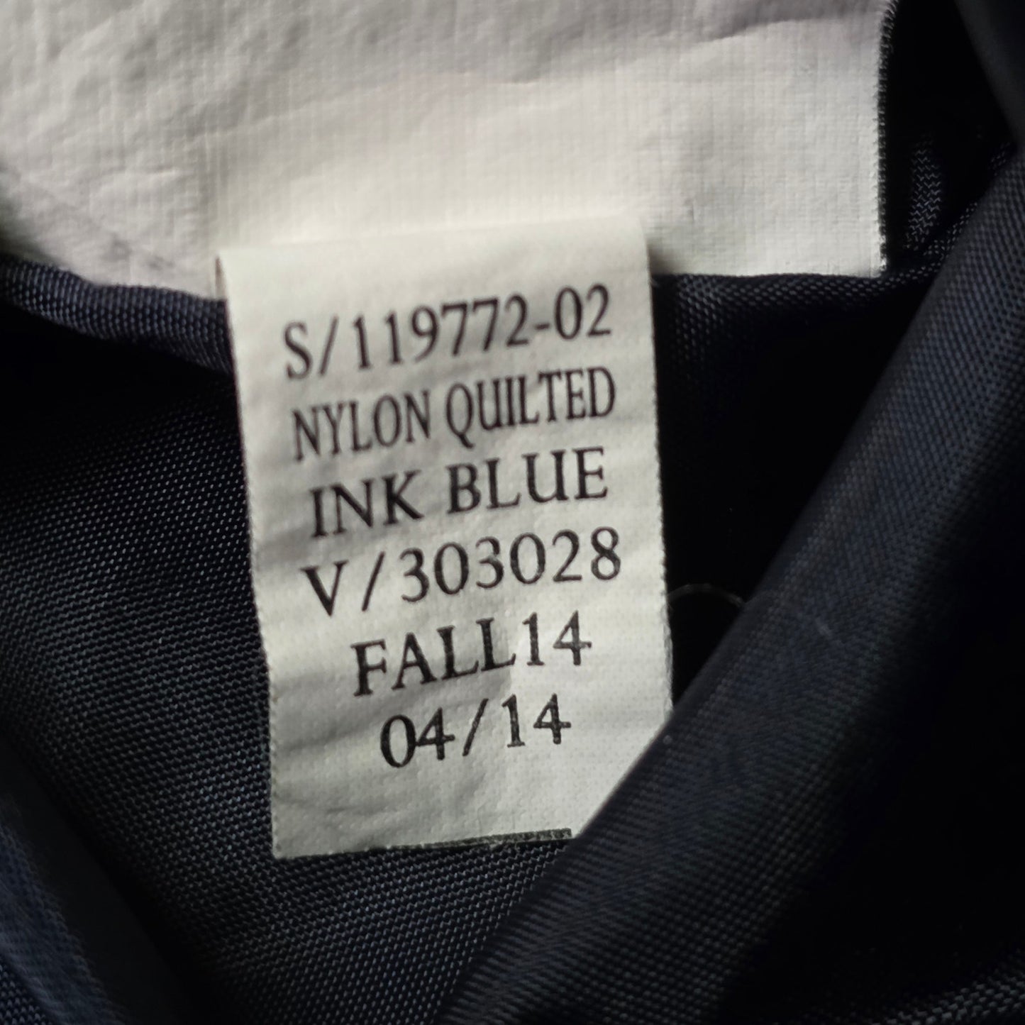 Old Navy Quilted Nylon Jacket Men XL Ink Blue
