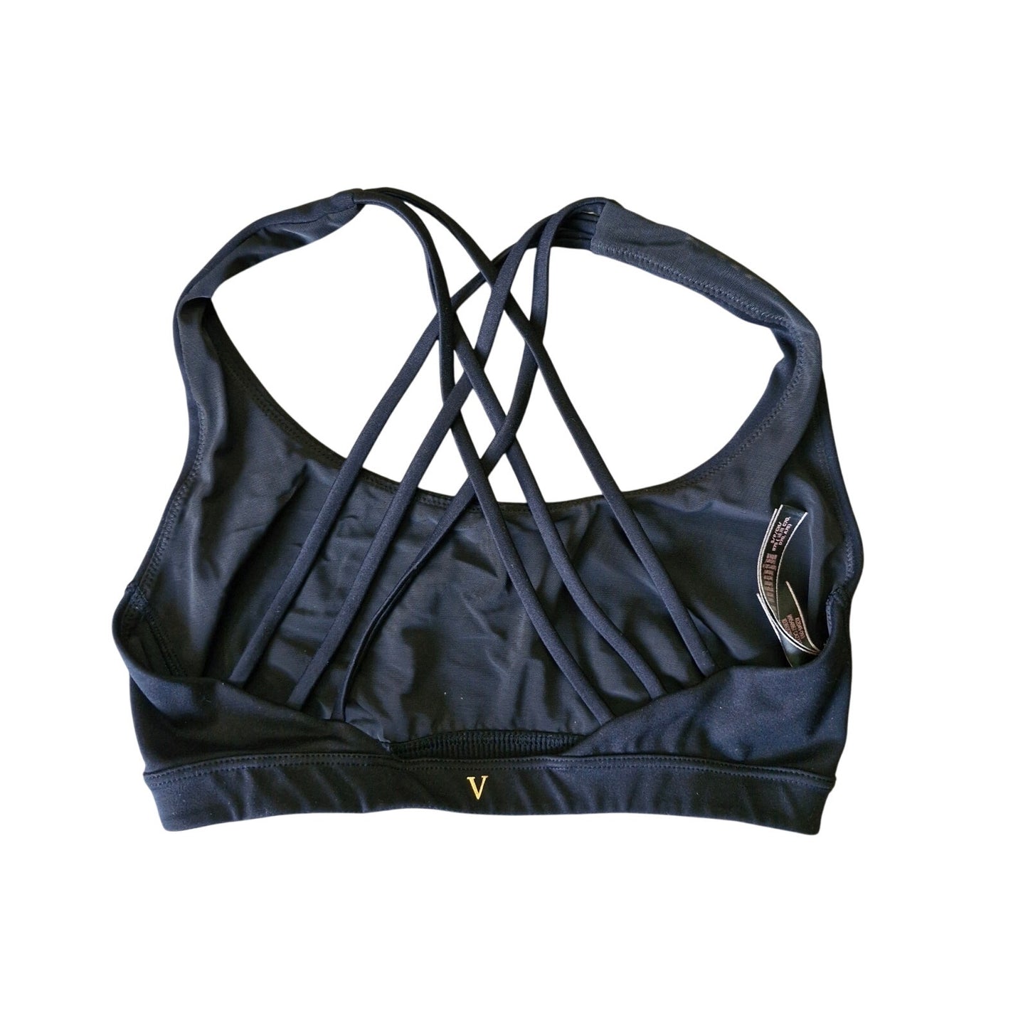 Victoria’s Secret Black Sports Bra Women’s Size S Triple Strap Crossback