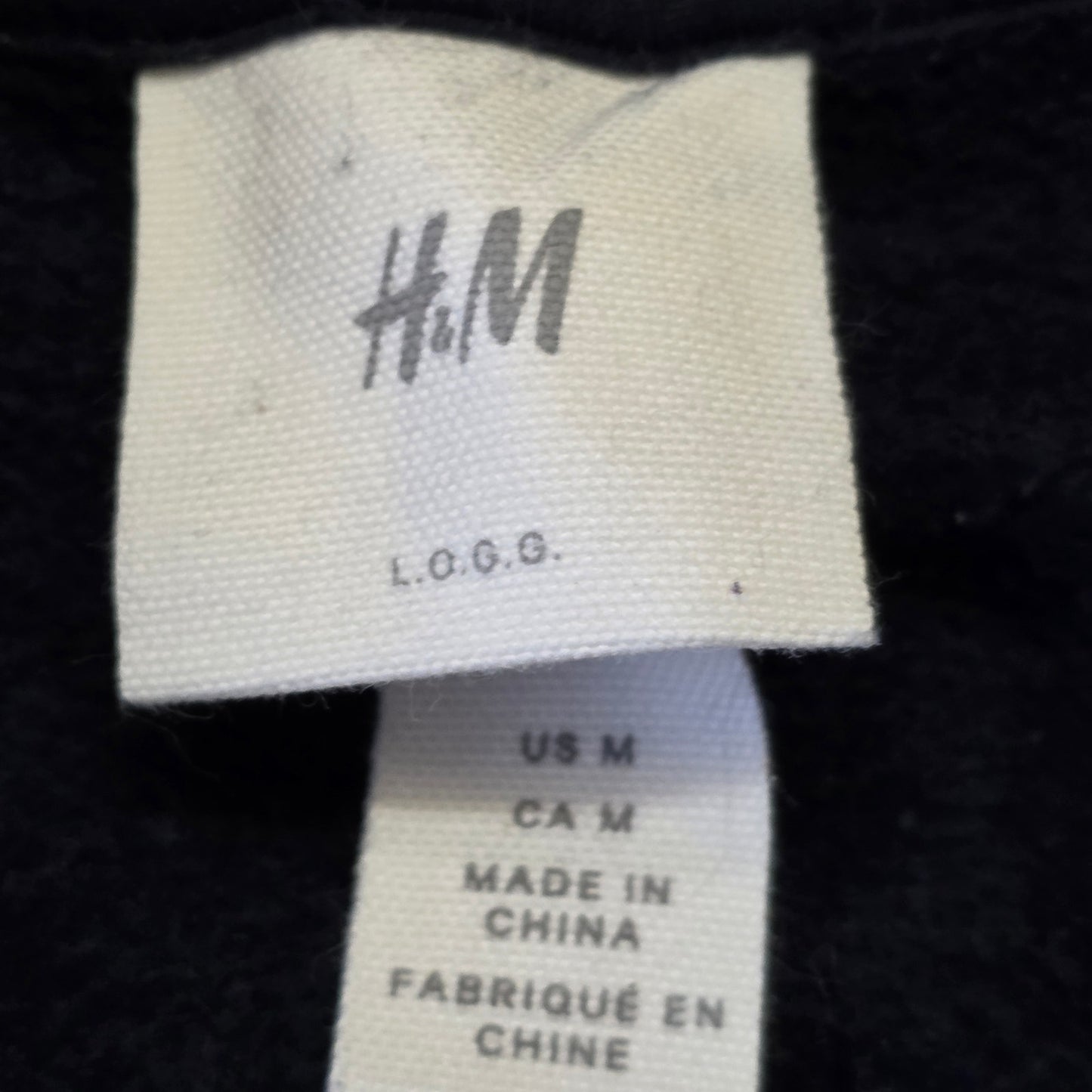 H&M NASA Sweatshirt Men’s M Black Space Logo Pullover