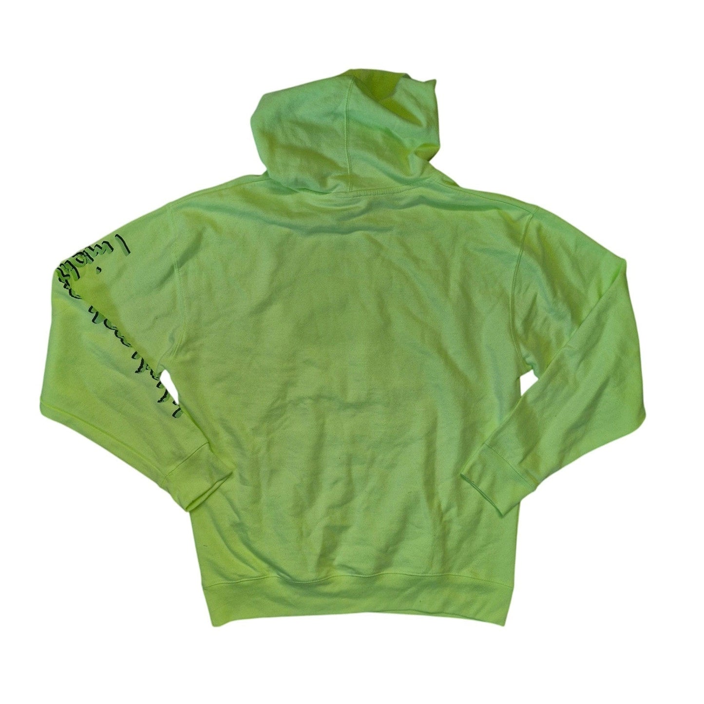 Fresh Prince Hoodie Men’s Large Neon Yellow Graphic Cotton Pullover