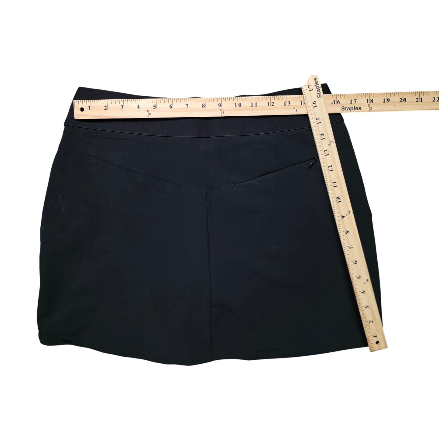 Greg Norman Golf Skort Women’s M Black Stretch Lined 3-Pocket