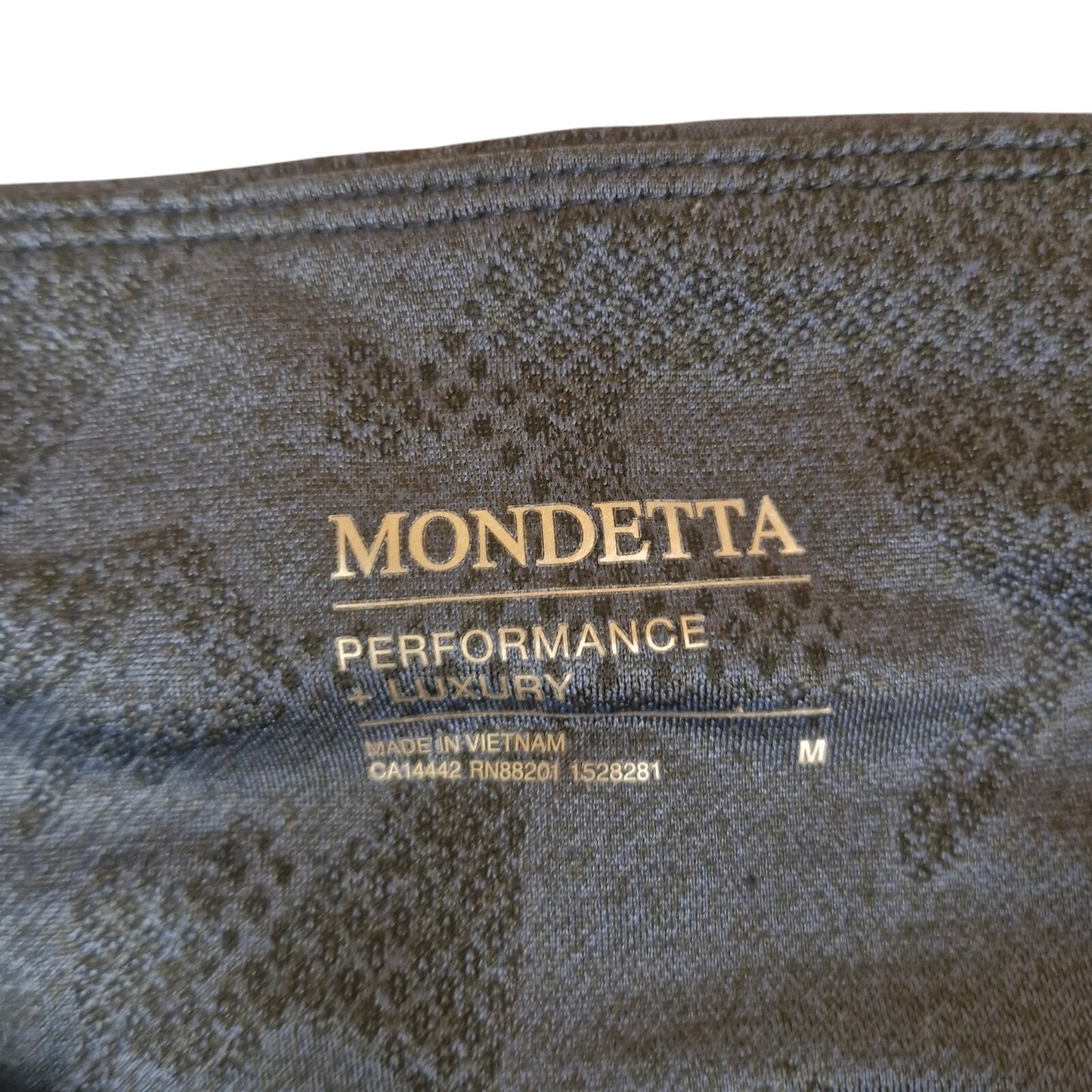 Mondetta Performance Luxury Brushed Jacquard Leggings Womens Medium