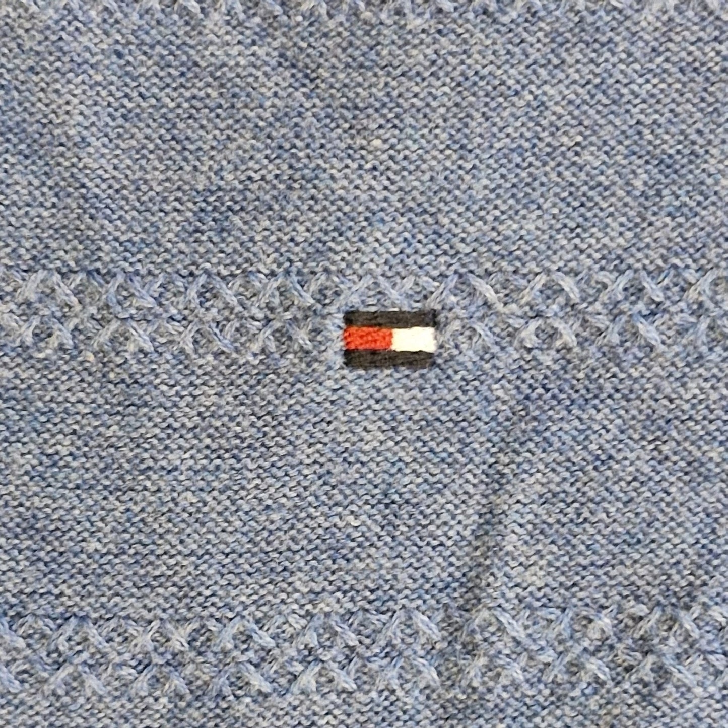 Tommy Hilfiger Blue Long Sleeve Sweater V Neck Womens Size Small
