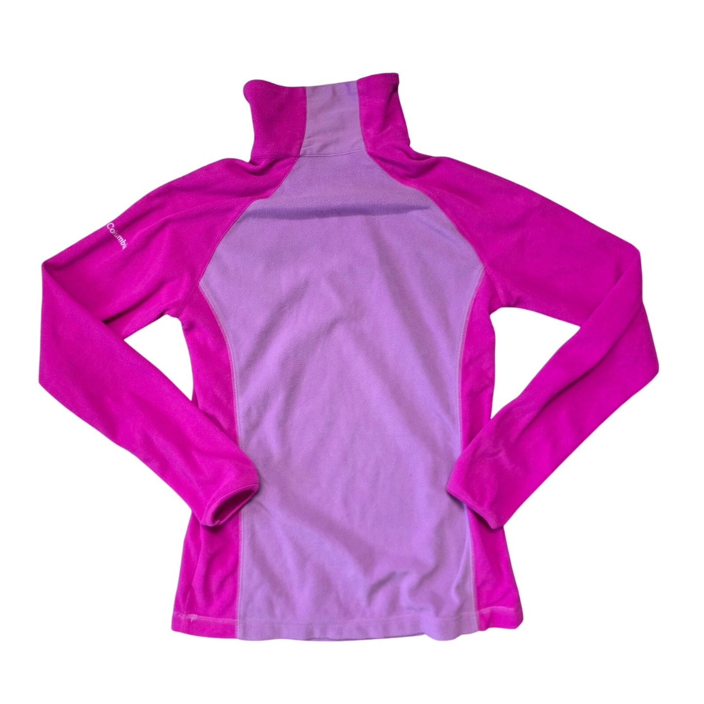 Columbia Fleece Pullover Women’s Small Purple Pink 1/4 Zip Active