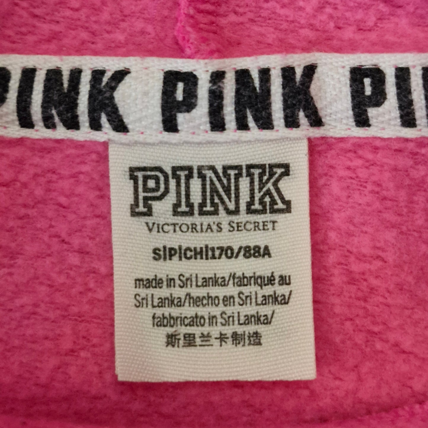 Victoria’s Secret Pink Mock Neck Sweatshirt Women's Small Spell Out