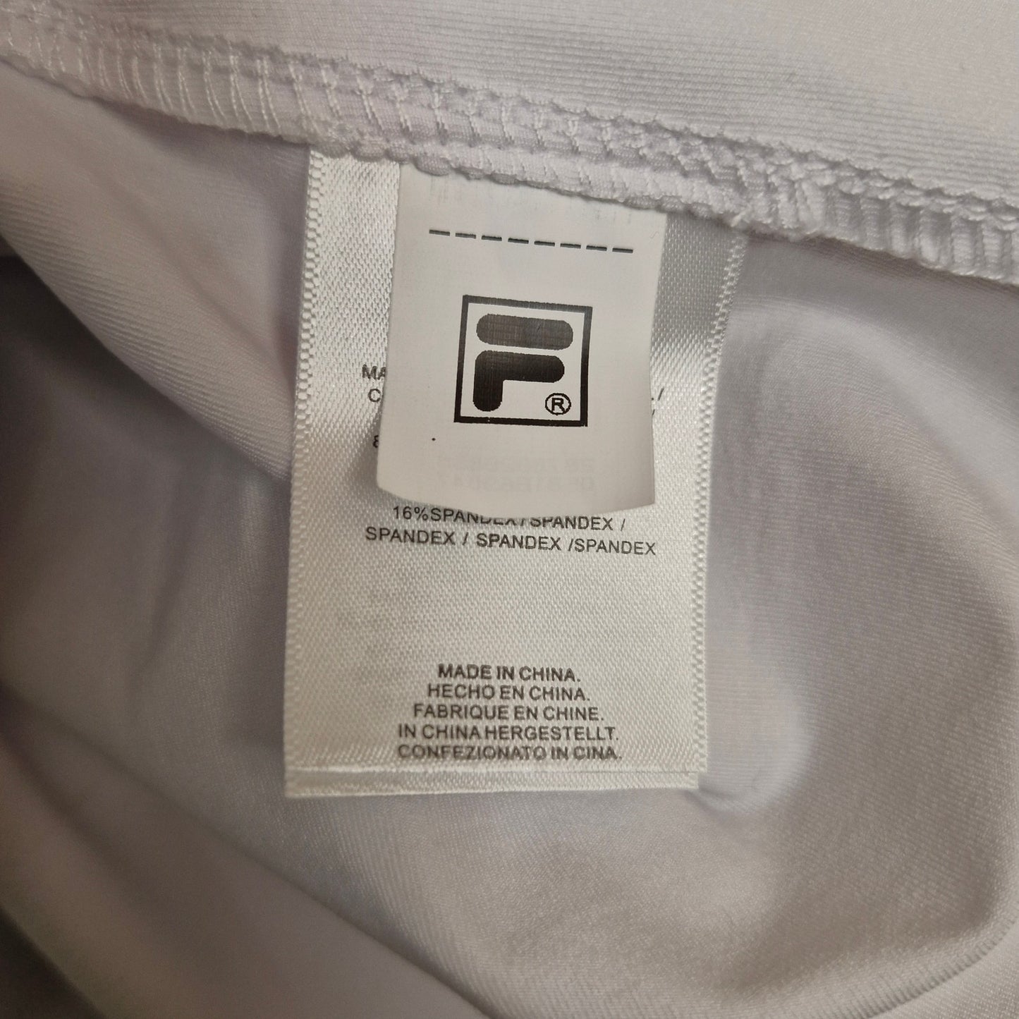 Fila Womens Size Small Athletic Tank Tennis White Silver