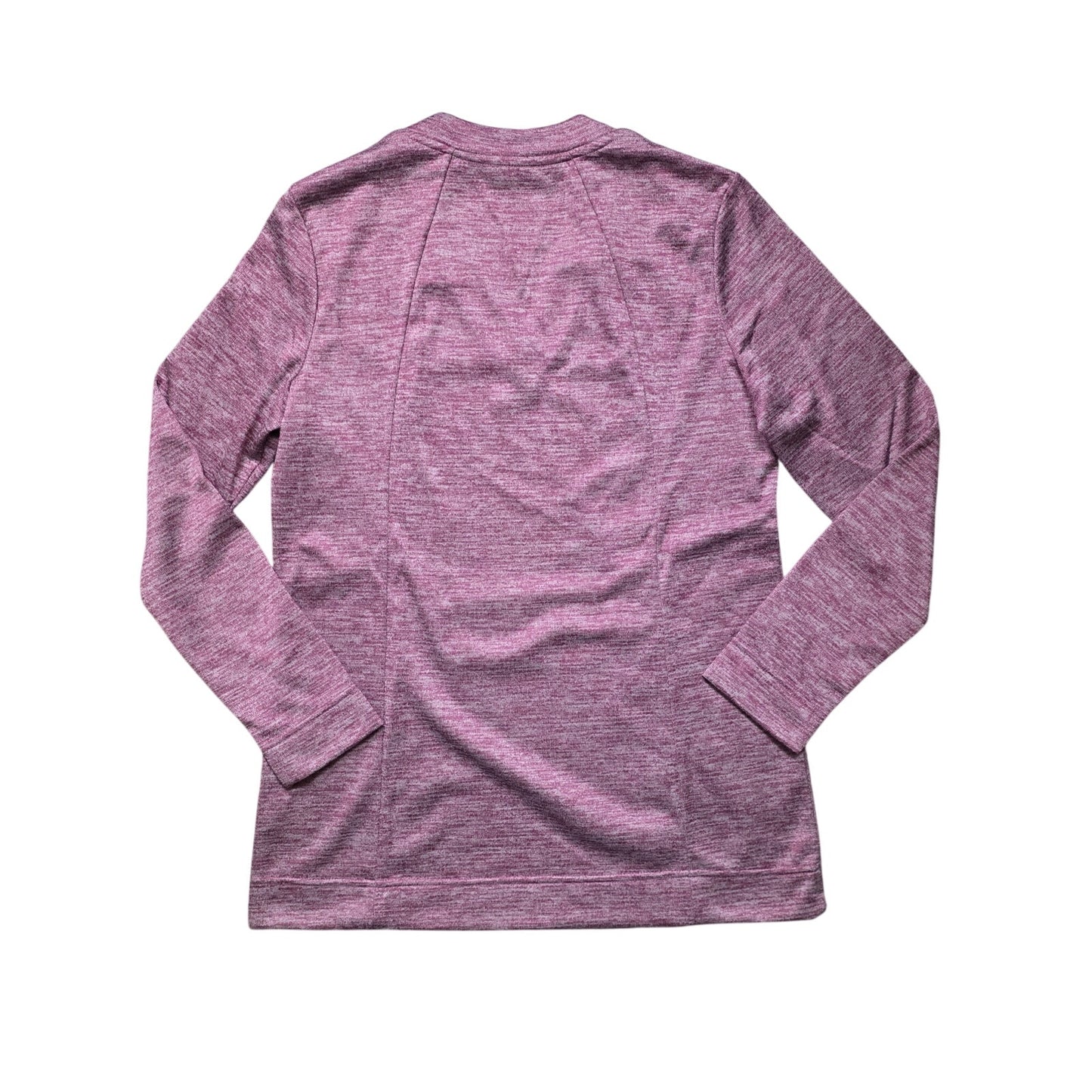 Jockey Active Thermal Sweater Women M Pink Long Sleeve Kangaroo Pocket NWT