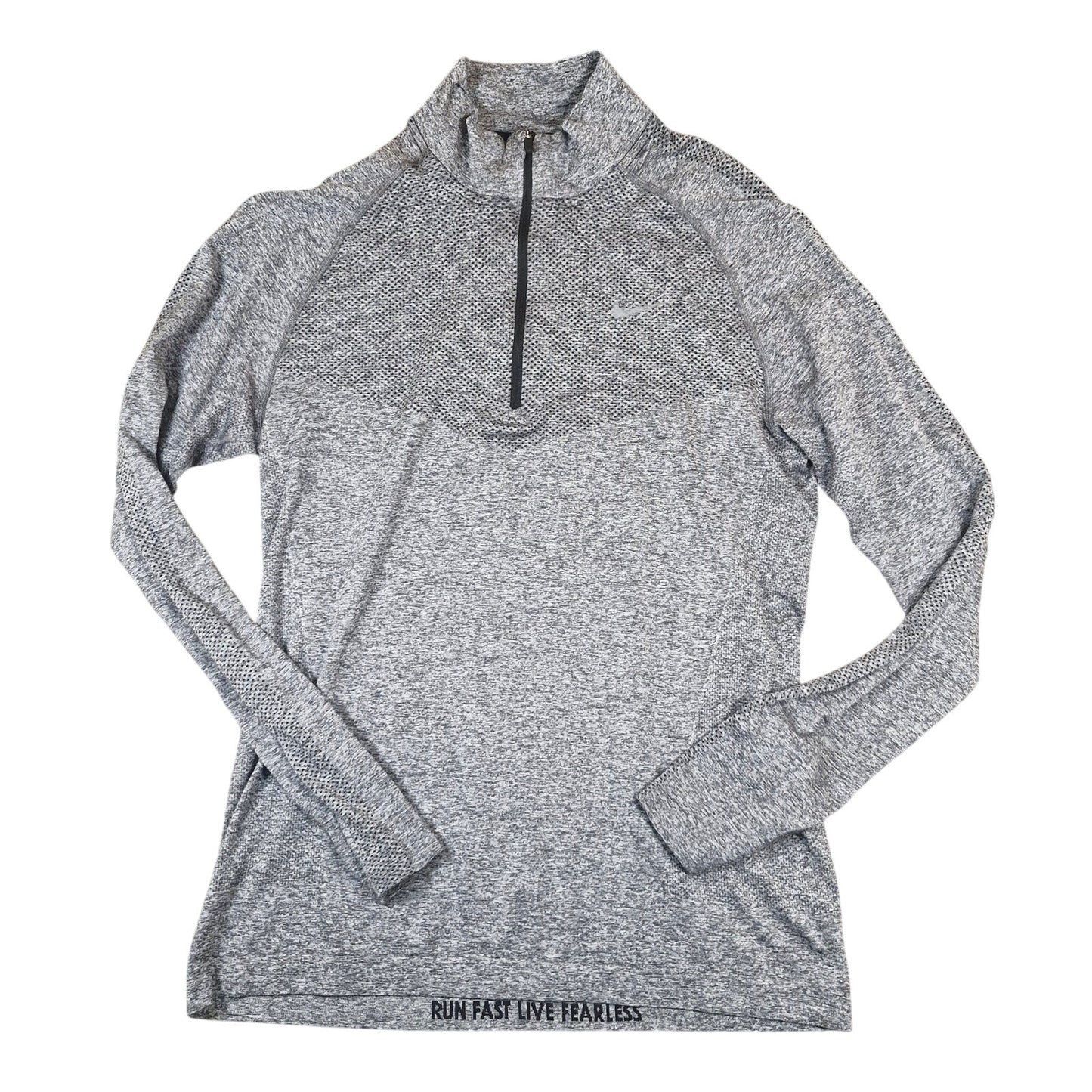 Nike Dri-FIT “Run Fast Live Fearless” 1/4 Zip Shirt Mens Medium