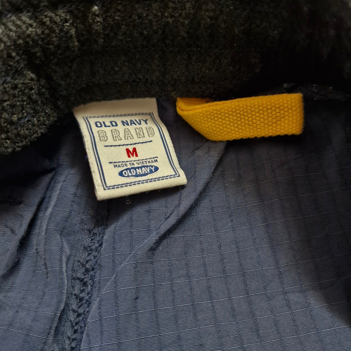 Y2K Vintage Navy Blue Cargo Windbreaker Pants Men’s Size M Baggy Nylon