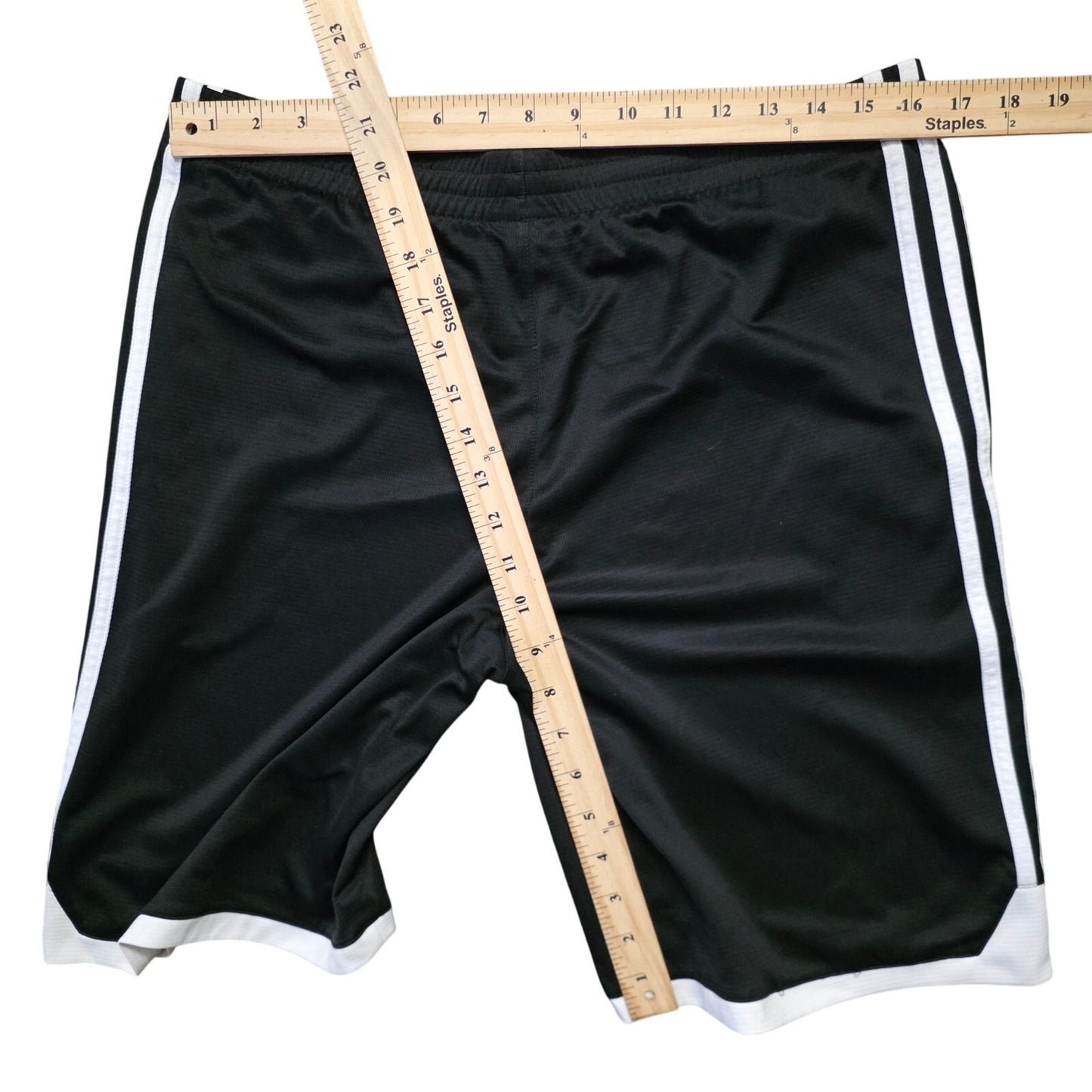 Adidas Climalite Training Shorts Men’s XL Black/White Stretch Waist