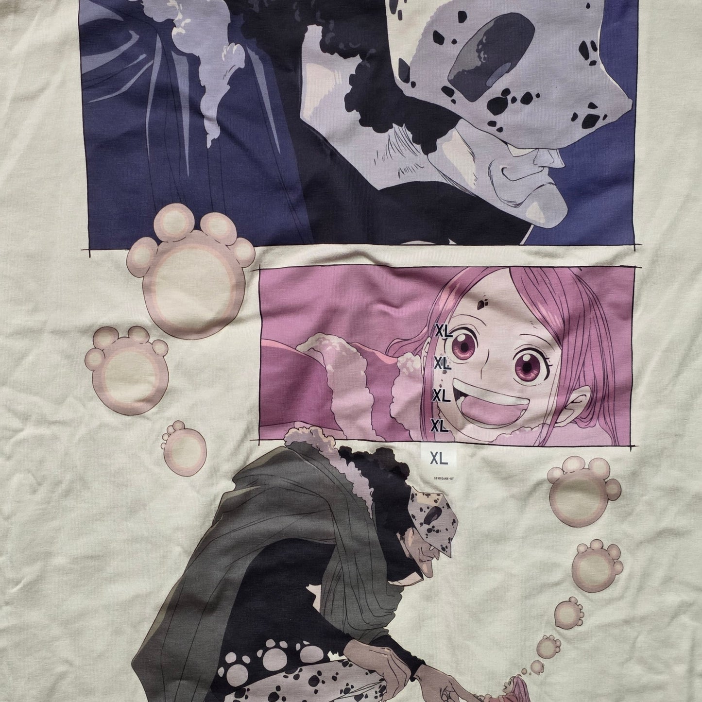 Uniqlo ONE PIECE UT T-Shirt Men’s XL Off White Graphic Anime Tee NWT