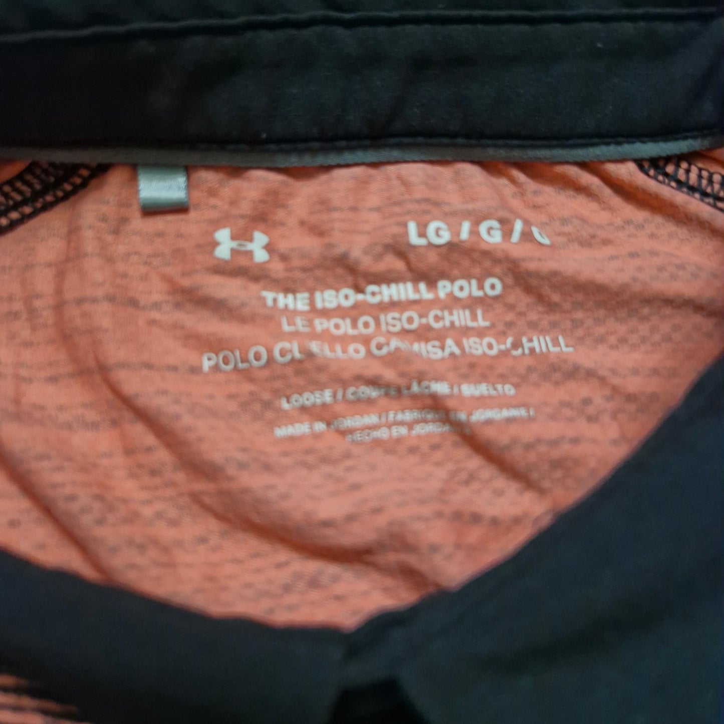 Under Armour UA Iso-Chill ABE Twist Polo Shirt Brilliance/Black Men’s Large Golf