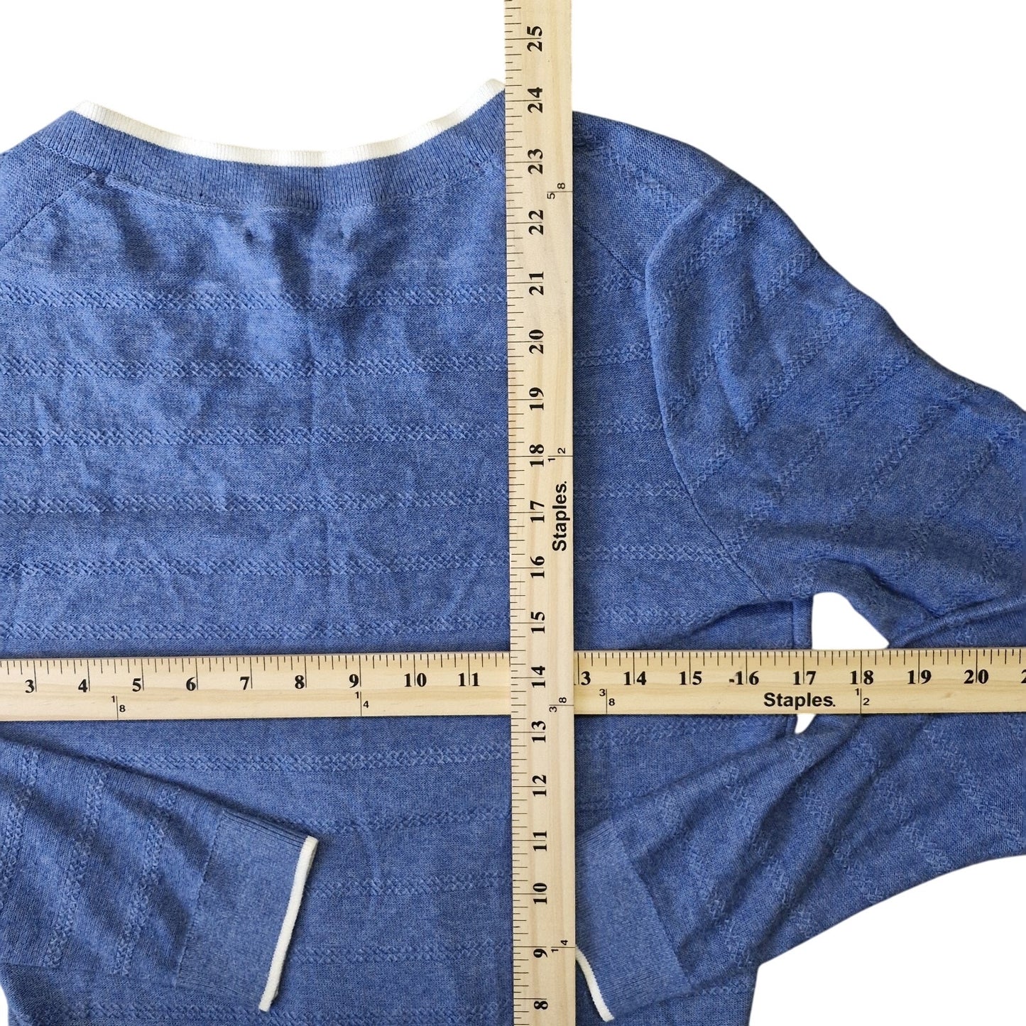 Tommy Hilfiger Blue Long Sleeve Sweater V Neck Womens Size Small