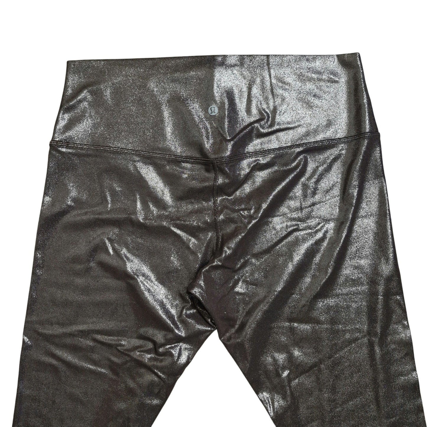 Lululemon Align High Rise Pant 25" Shine Radiate Foil Print French Press Size 14