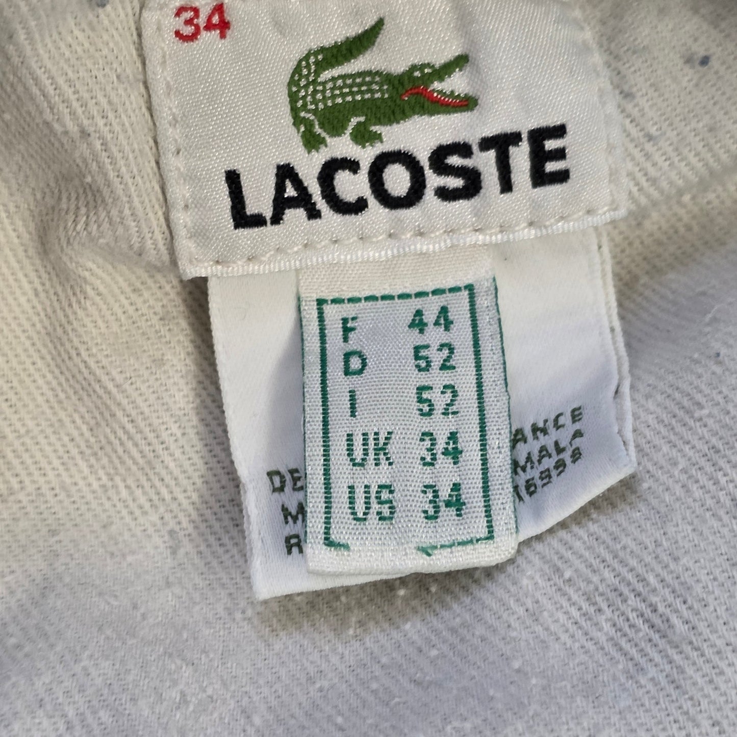 Lacoste Jeans Men’s Size 34 Blue Wash Cotton Casual