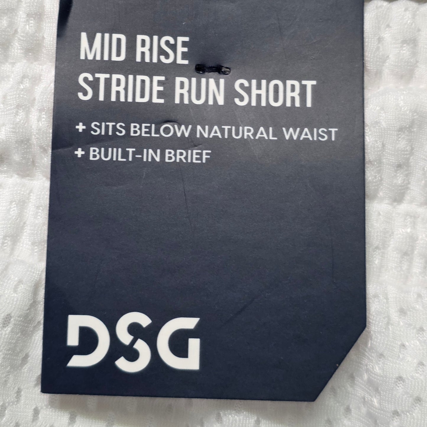 DSG Stride Run Shorts Girls L White Mesh