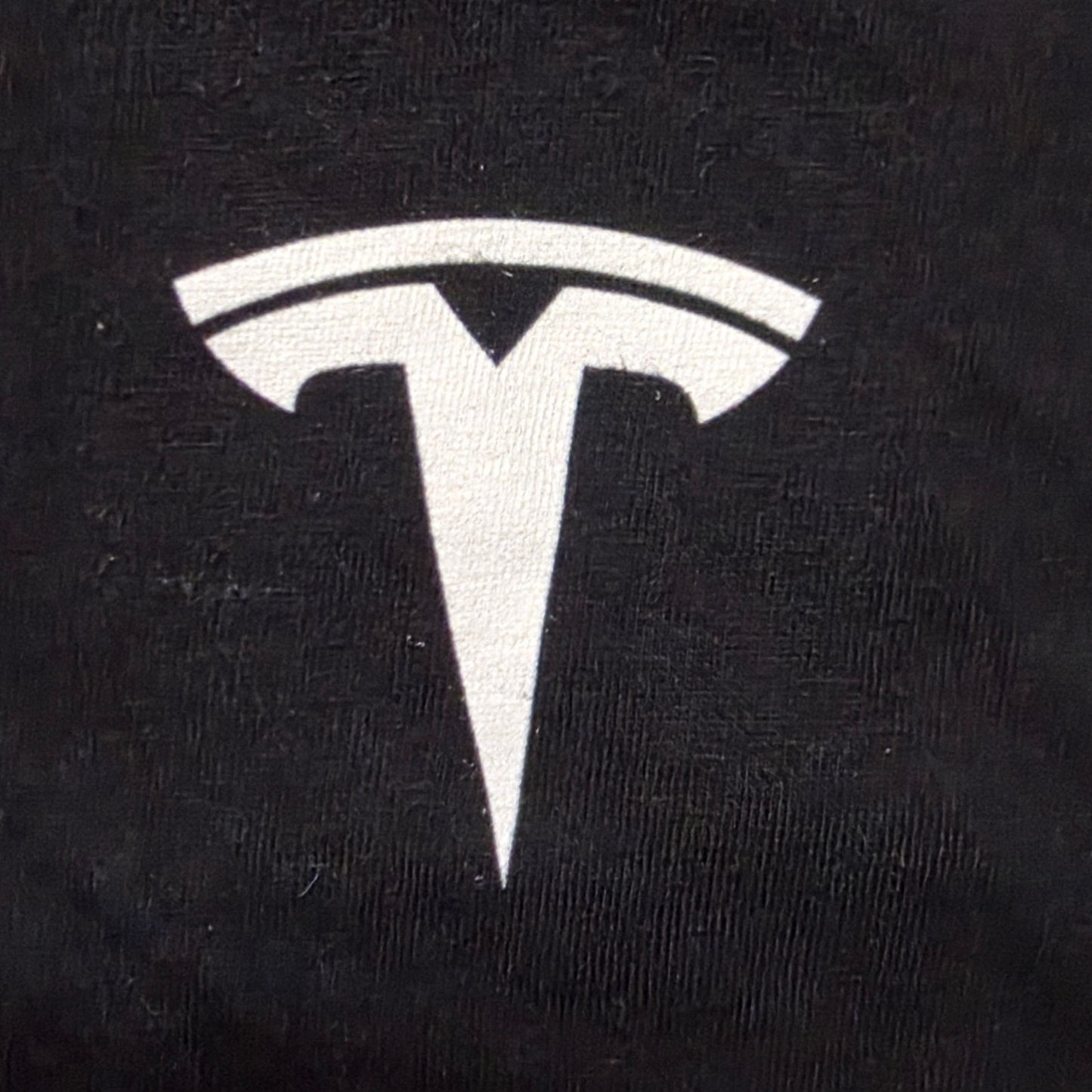Tesla T-Shirt Men’s Large Black Cotton Graphic Logo Tee