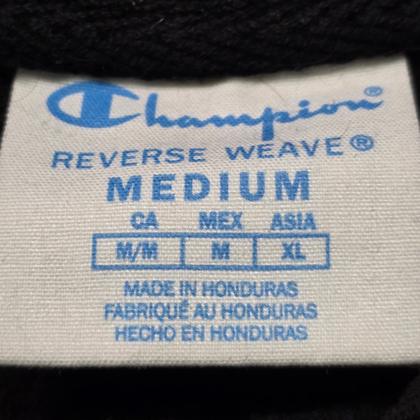 Champion Reverse Weave Vintage Hoodie Men’s Medium Black Heavyweight
