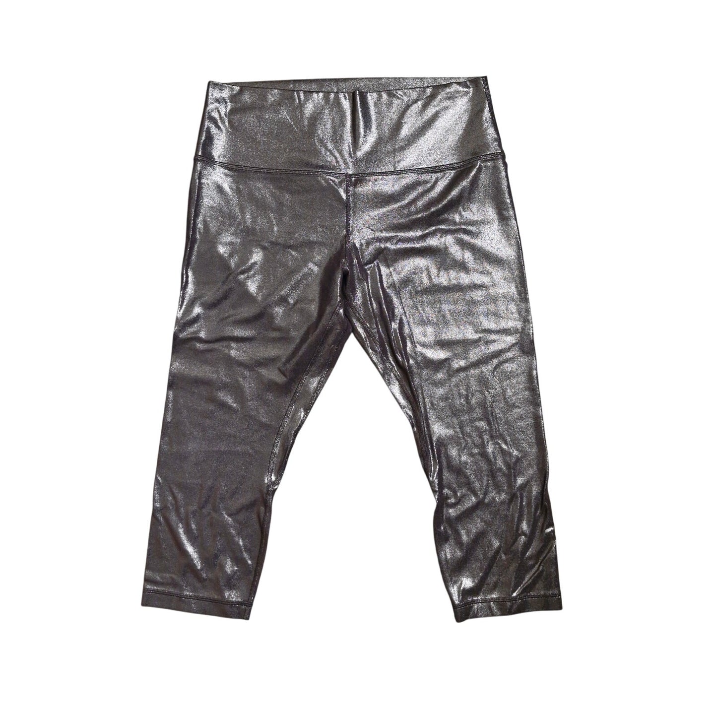 Lululemon Align High Rise Pant 25" Shine Radiate Foil Print French Press Size 14