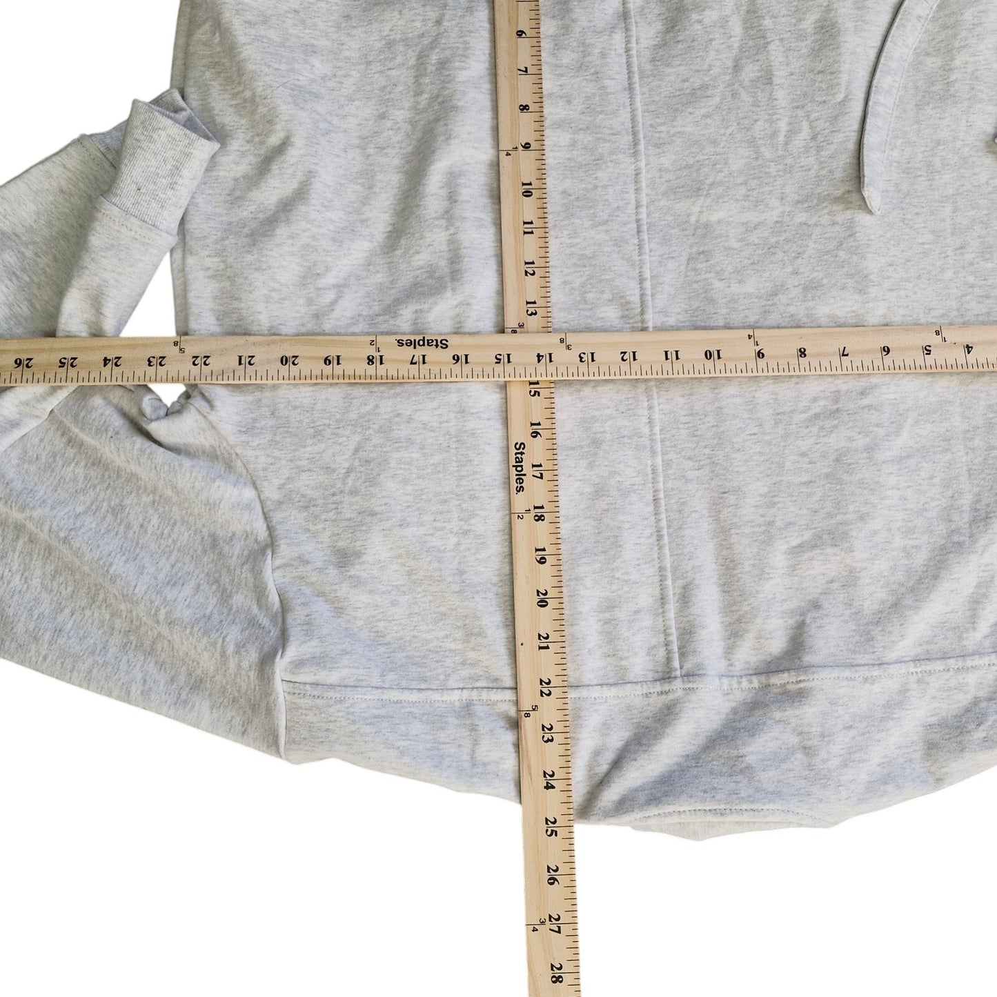 Athleta Retroterry Wrap Sweatshirt Gray Womens Medium