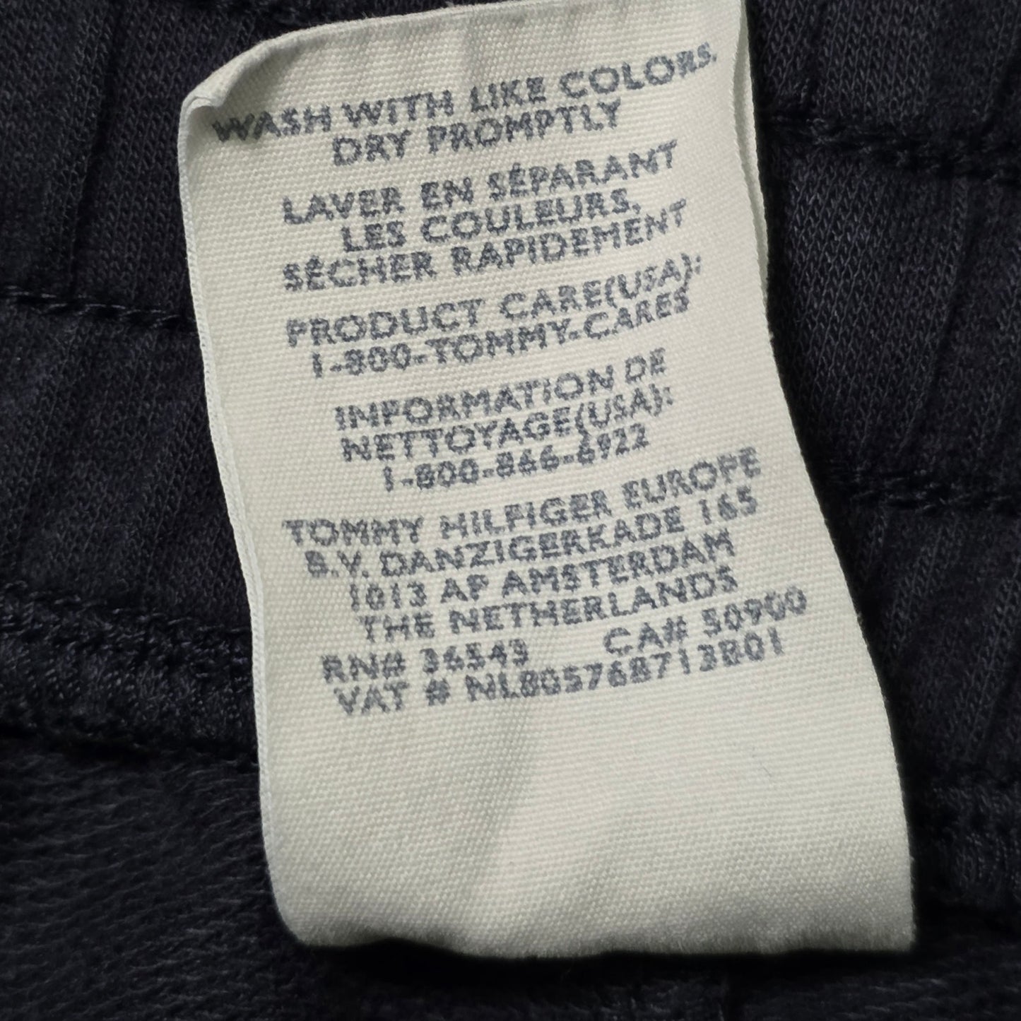 Tommy Hilfiger Taped Sweatpants Men’s S Black / Side Logo Tape