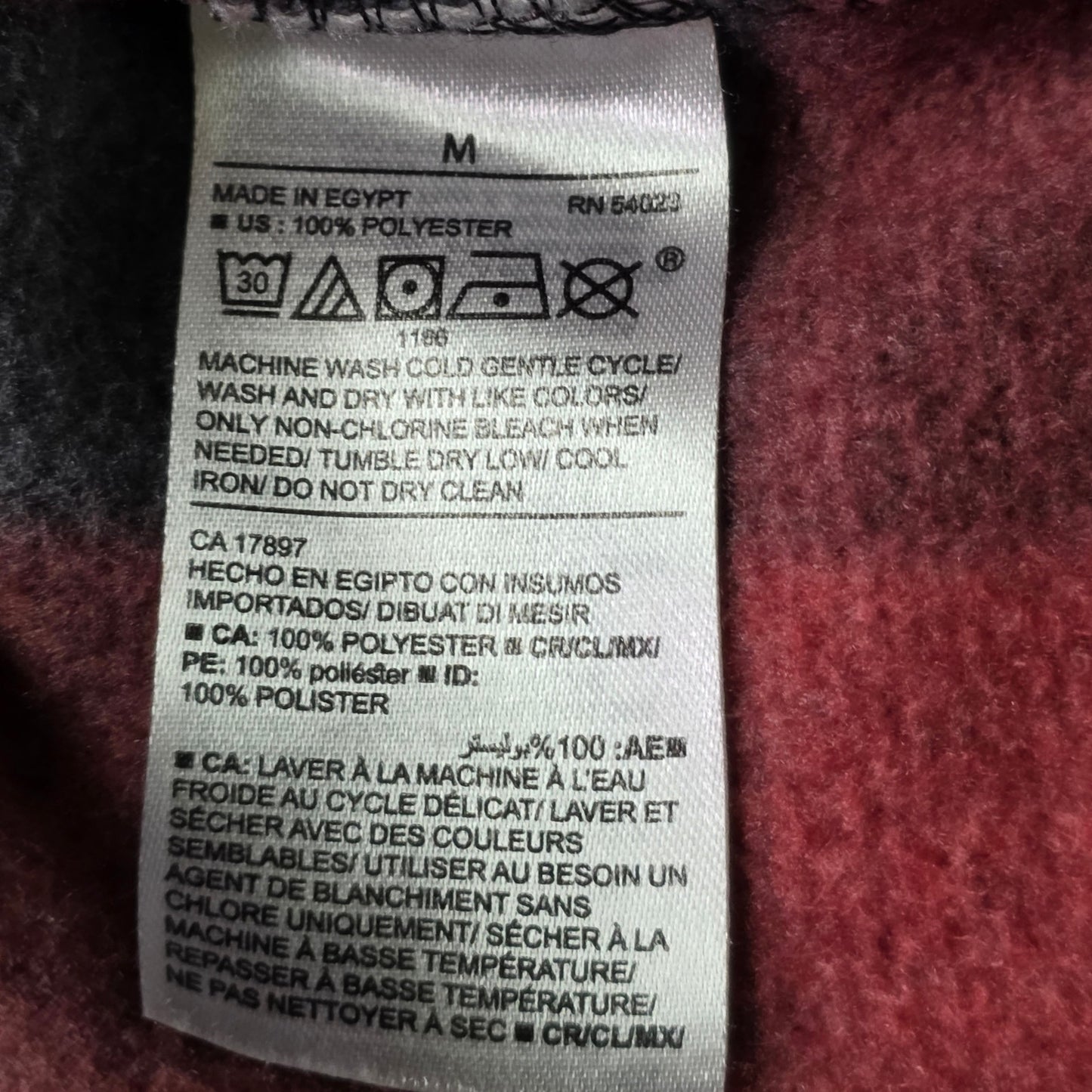 Old Navy Buffalo Plaid Shawl Collar Cardigan Men’s M Red Black
