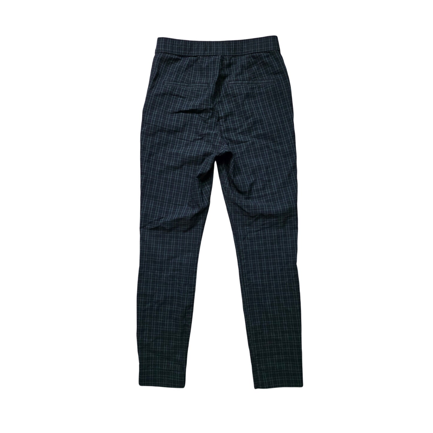 Hollister Ultra High Rise Plaid Trousers Women’s M Navy Green