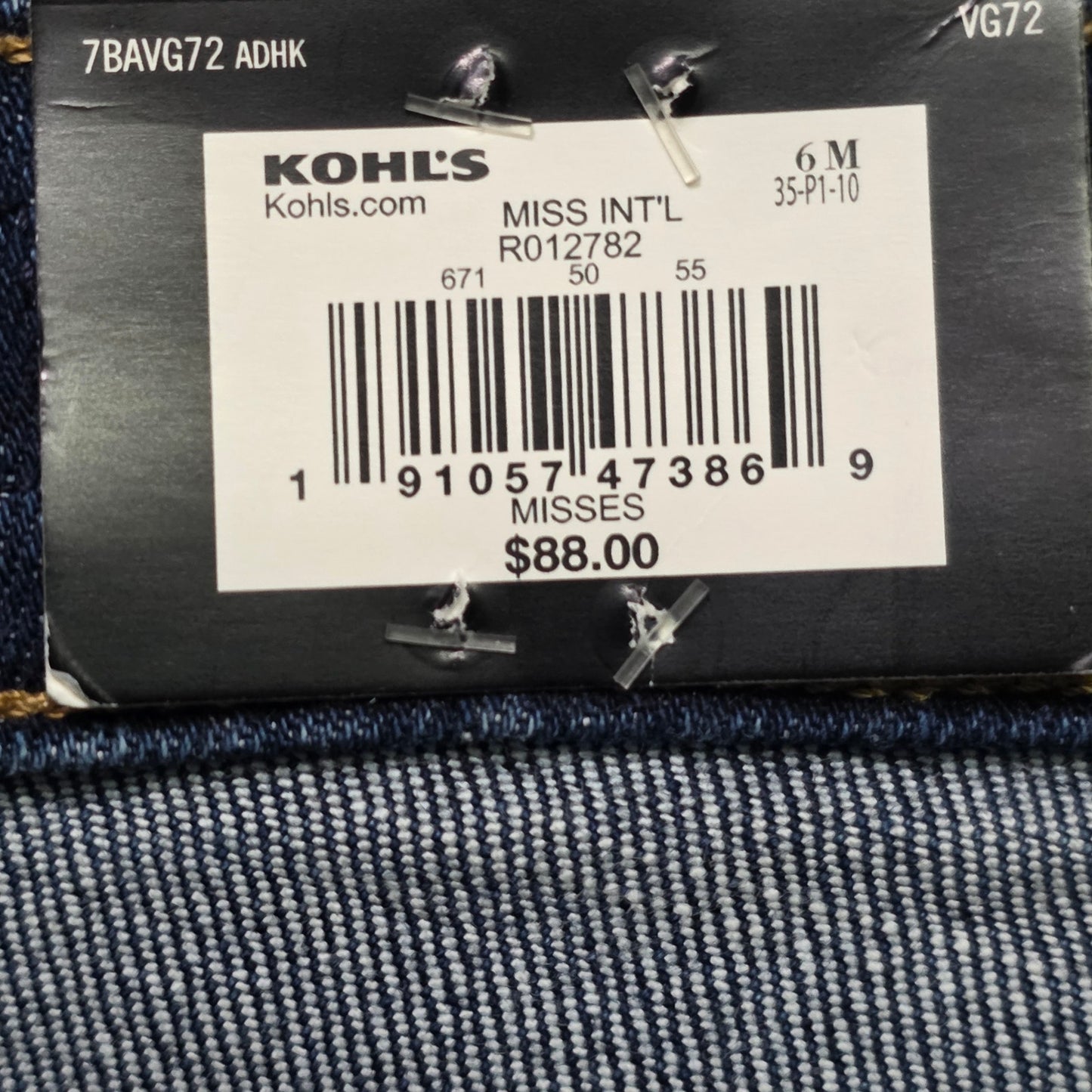Rock & Republic Kaia Jeans Women’s 6 Blue Dark Wash Straight Stretch NWT