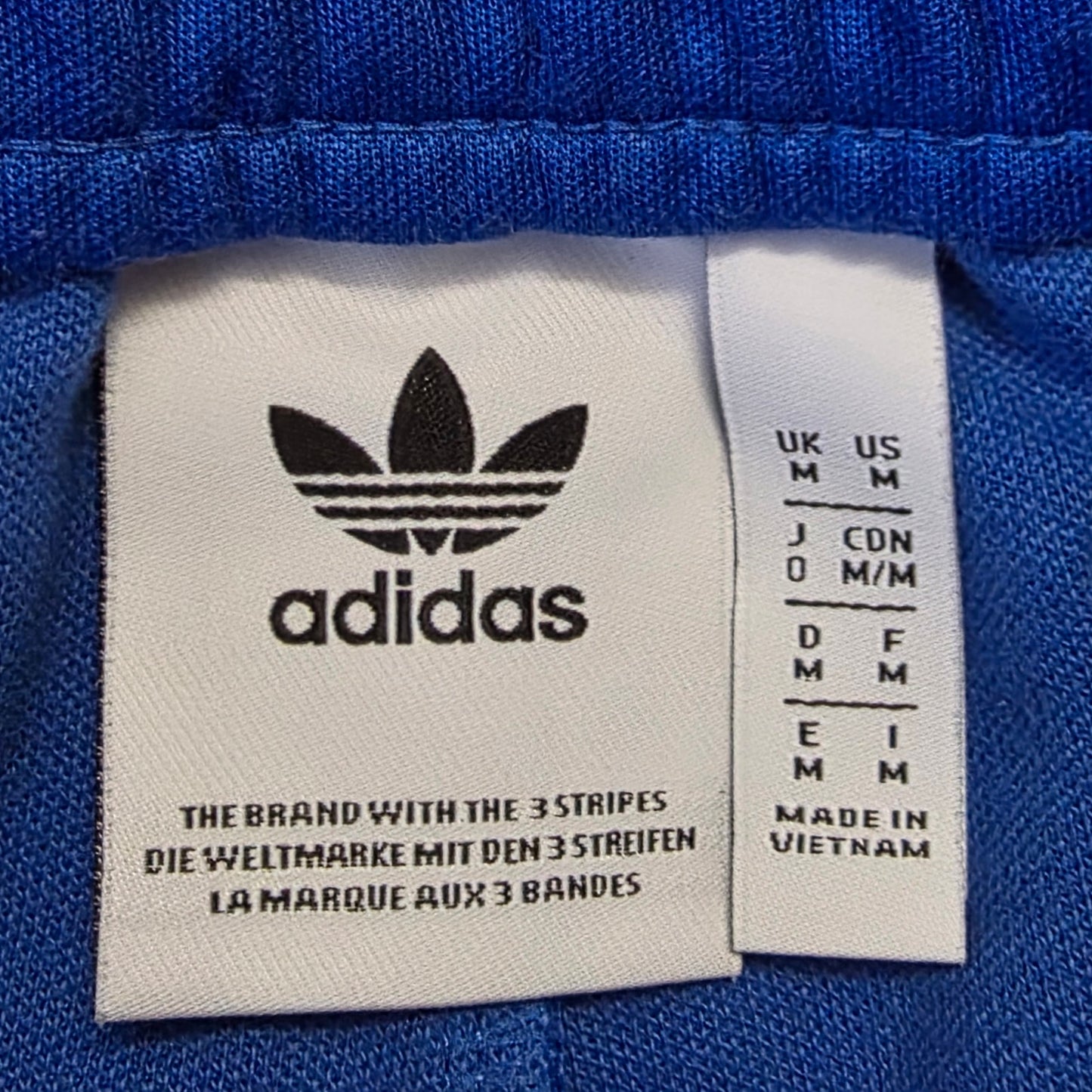 Adidas Snap Shorts Men’s Medium Blue Athletic