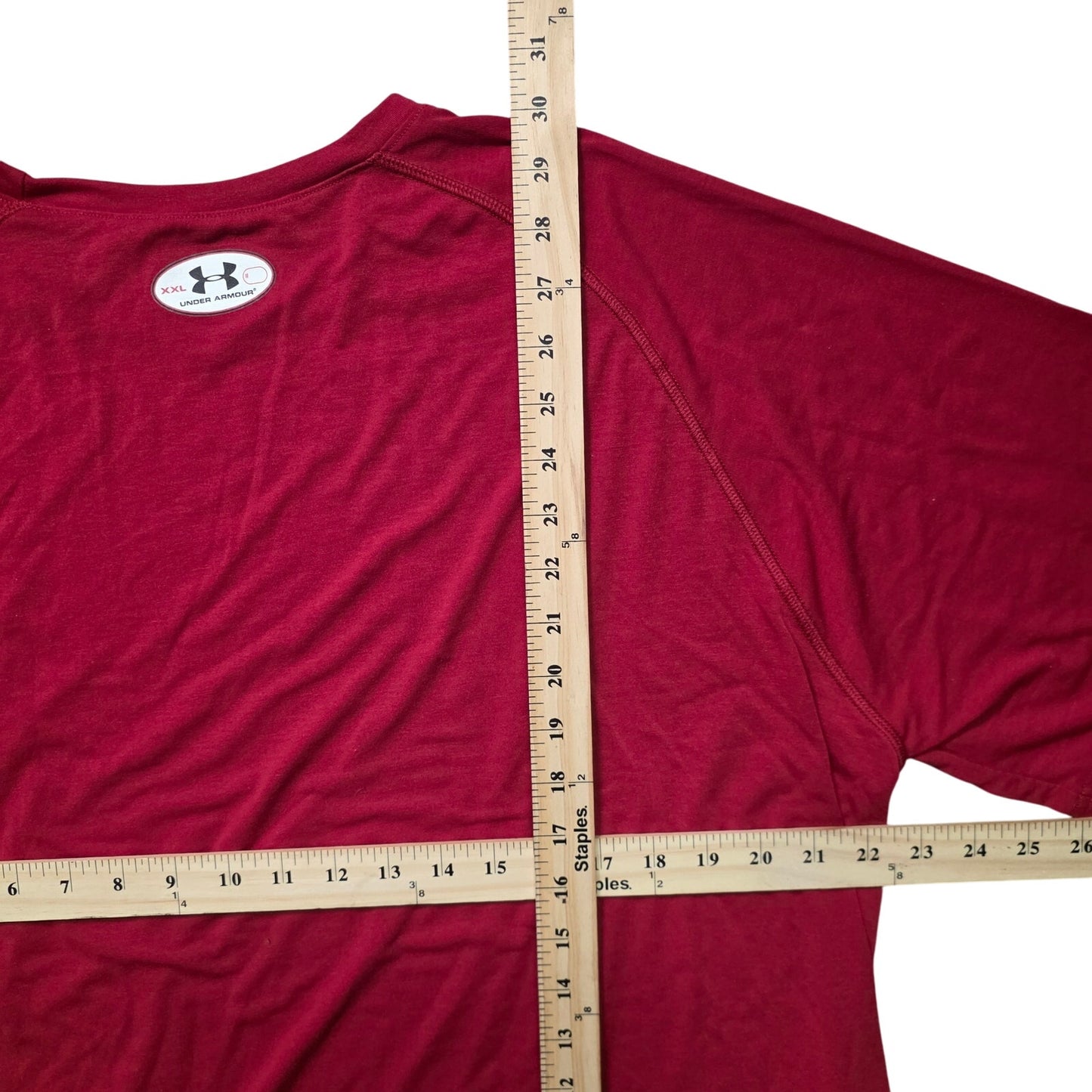 Under Armour HeatGear Armour Compression Shirt Men’s XXL Red White