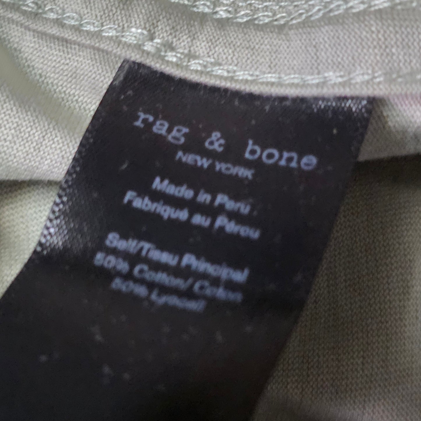 rag & bone Gravity Classic T-Shirt Men L Olive Vetiver Crew Neck