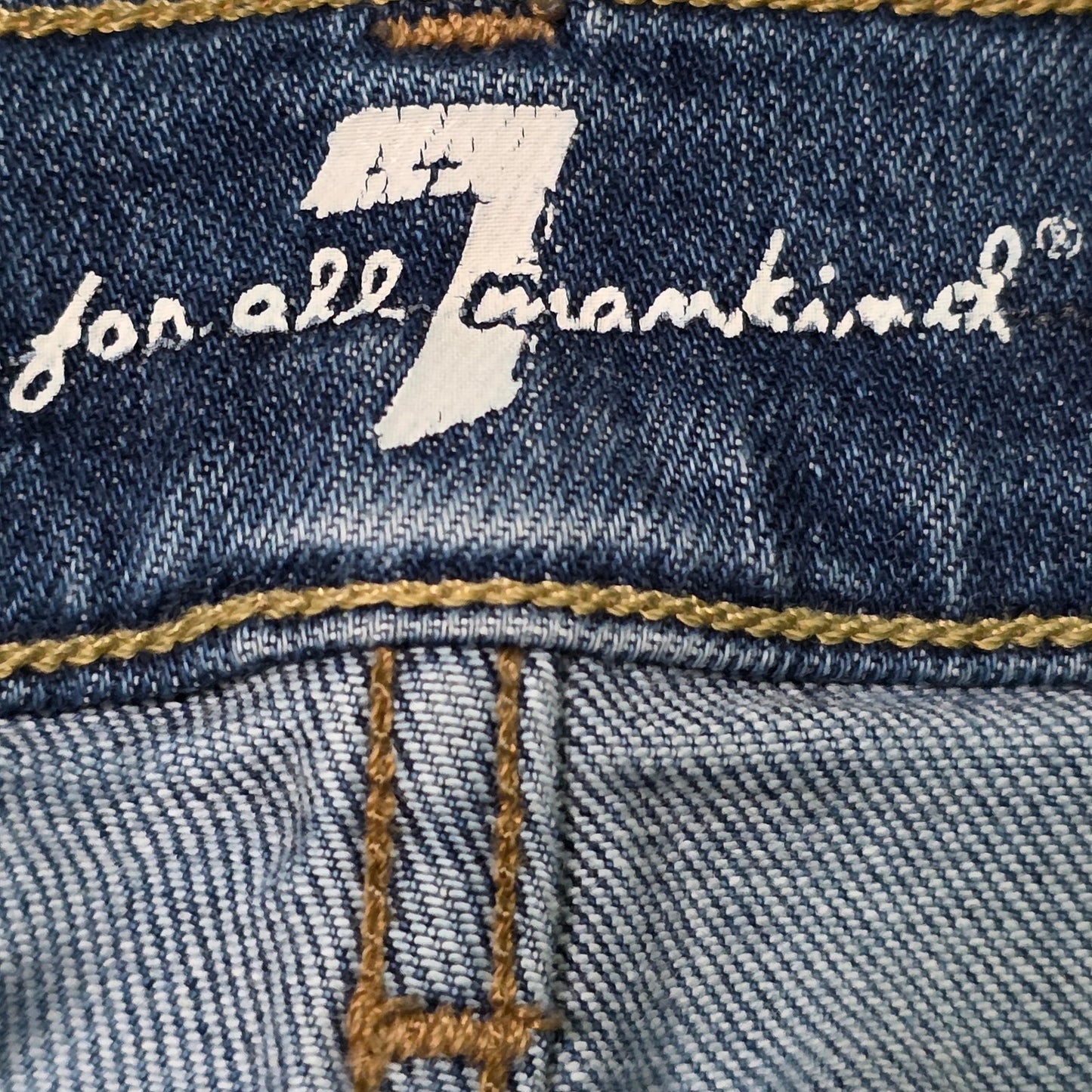 7 For All Mankind Denim Jeans Women’s 33 Blue Casual