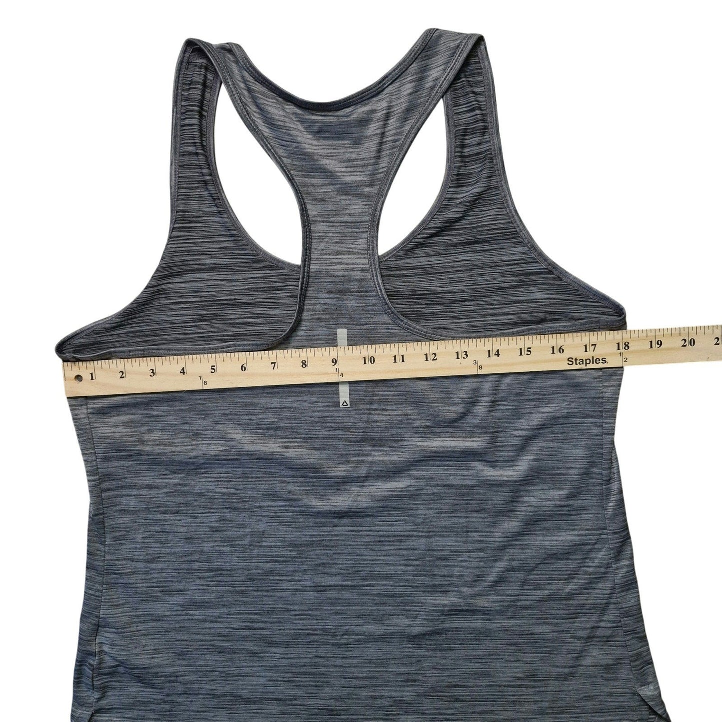 Reebok Dri‑FIT Tank Top Women’s Large Gray Racerback Workout Gym Shirt