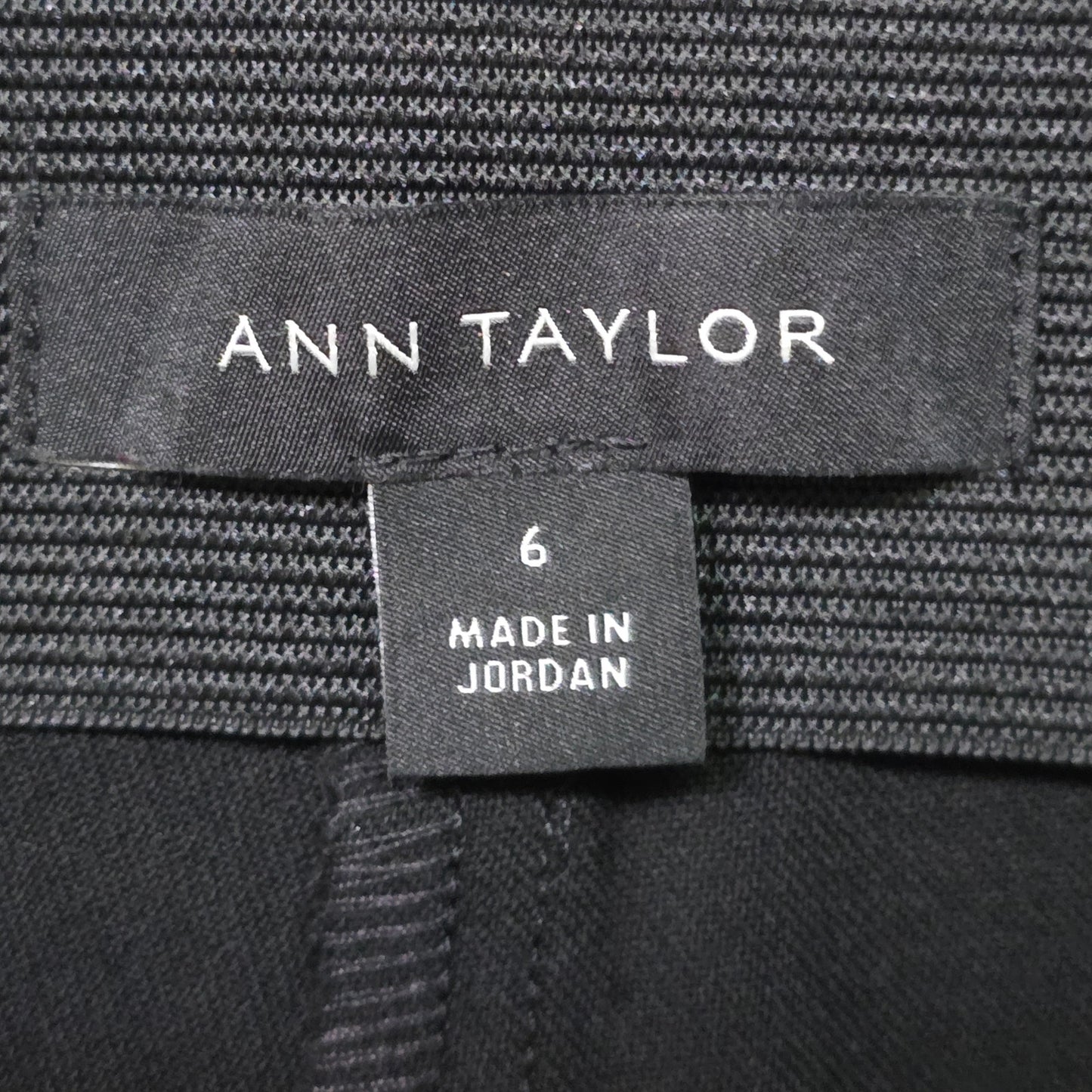 Ann Taylor Slim Ankle Pants Women’s Size 6 Black Dress Work Trousers