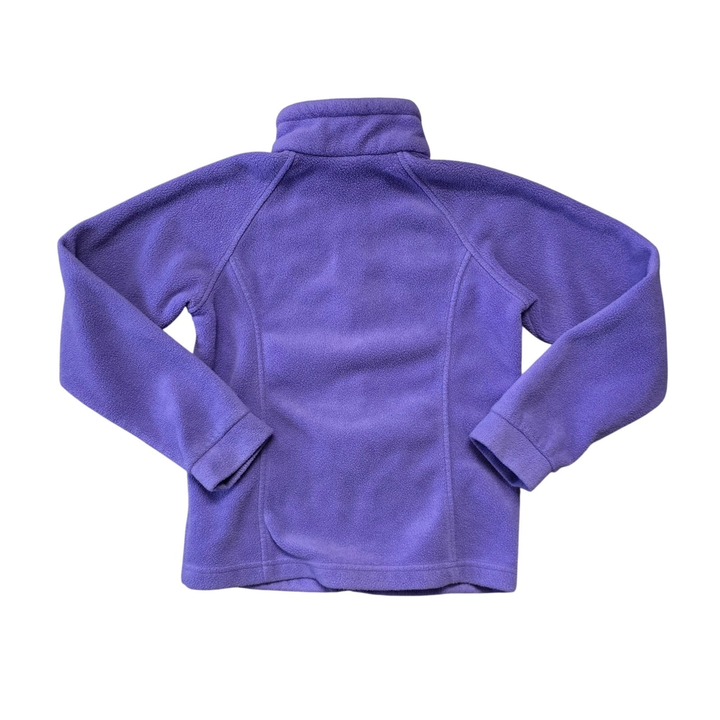 Columbia Girl Fleece Jacket Youth M (10-12) Purple Full Zip Outdoor