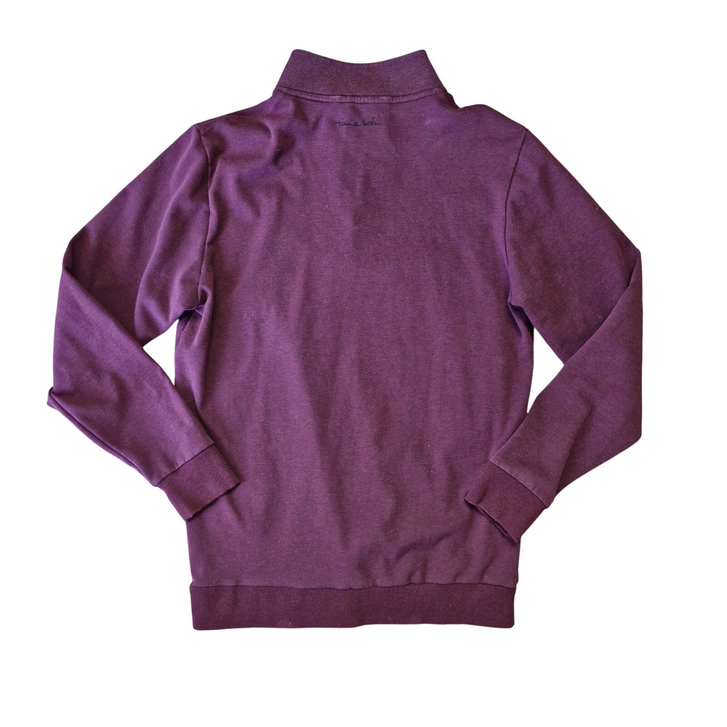 TravisMathew 1/4 Zip Pullover Sweater Men’s Medium Purple Golf Long Sleeve