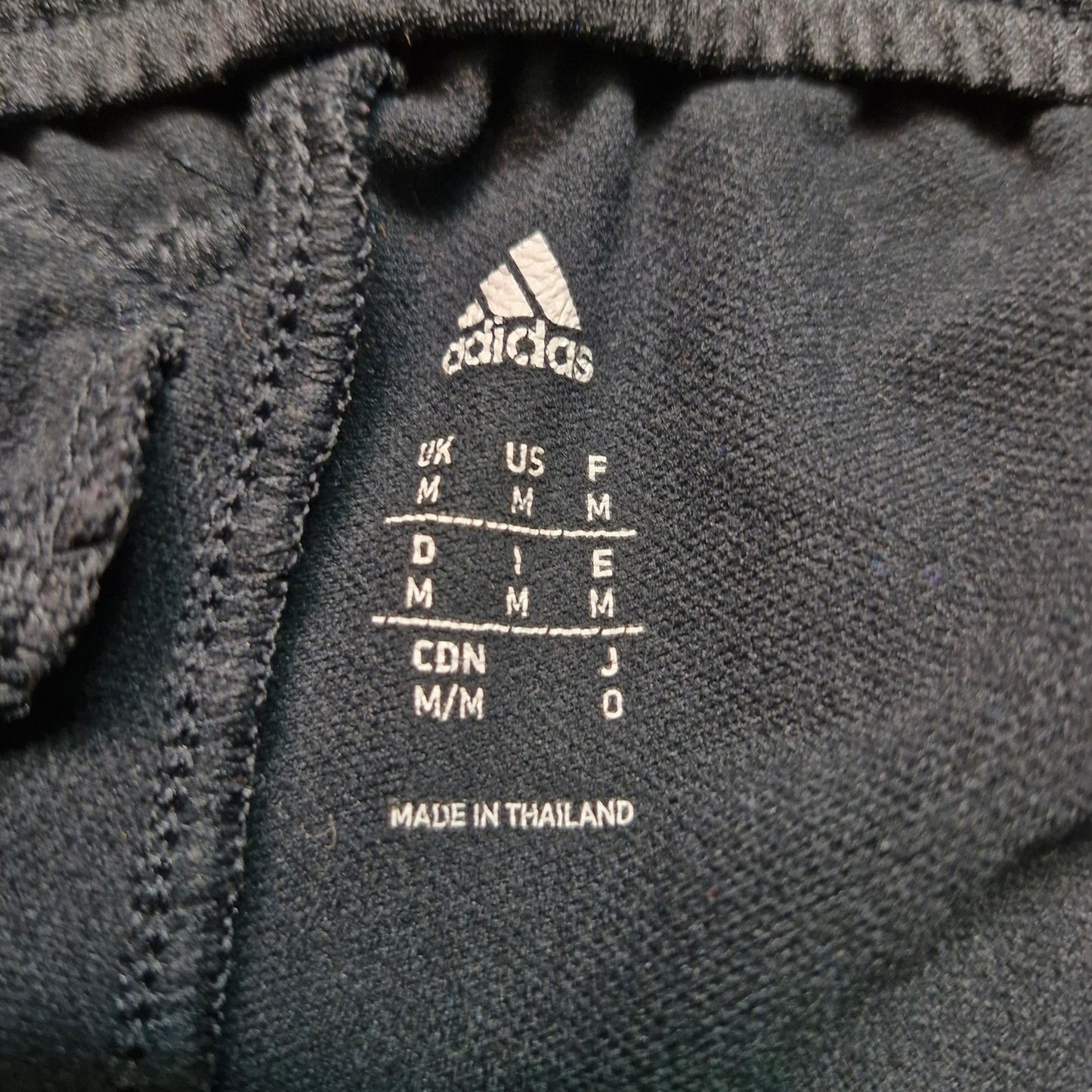 Adidas Men’s Track Pants Medium Black White Stripes