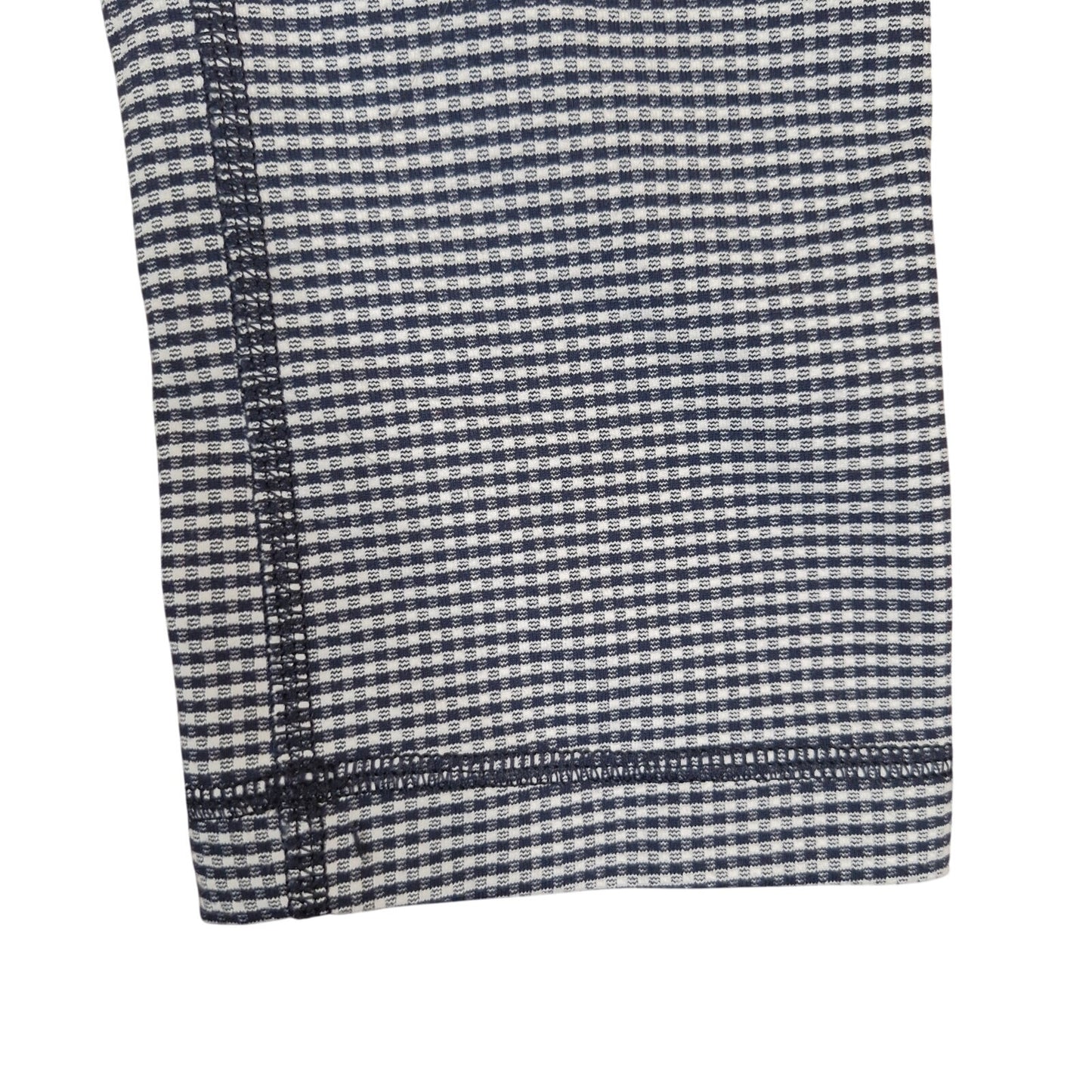 Lululemon Leggings Size 4 Blue & White stripe Gingham Cropped Workout