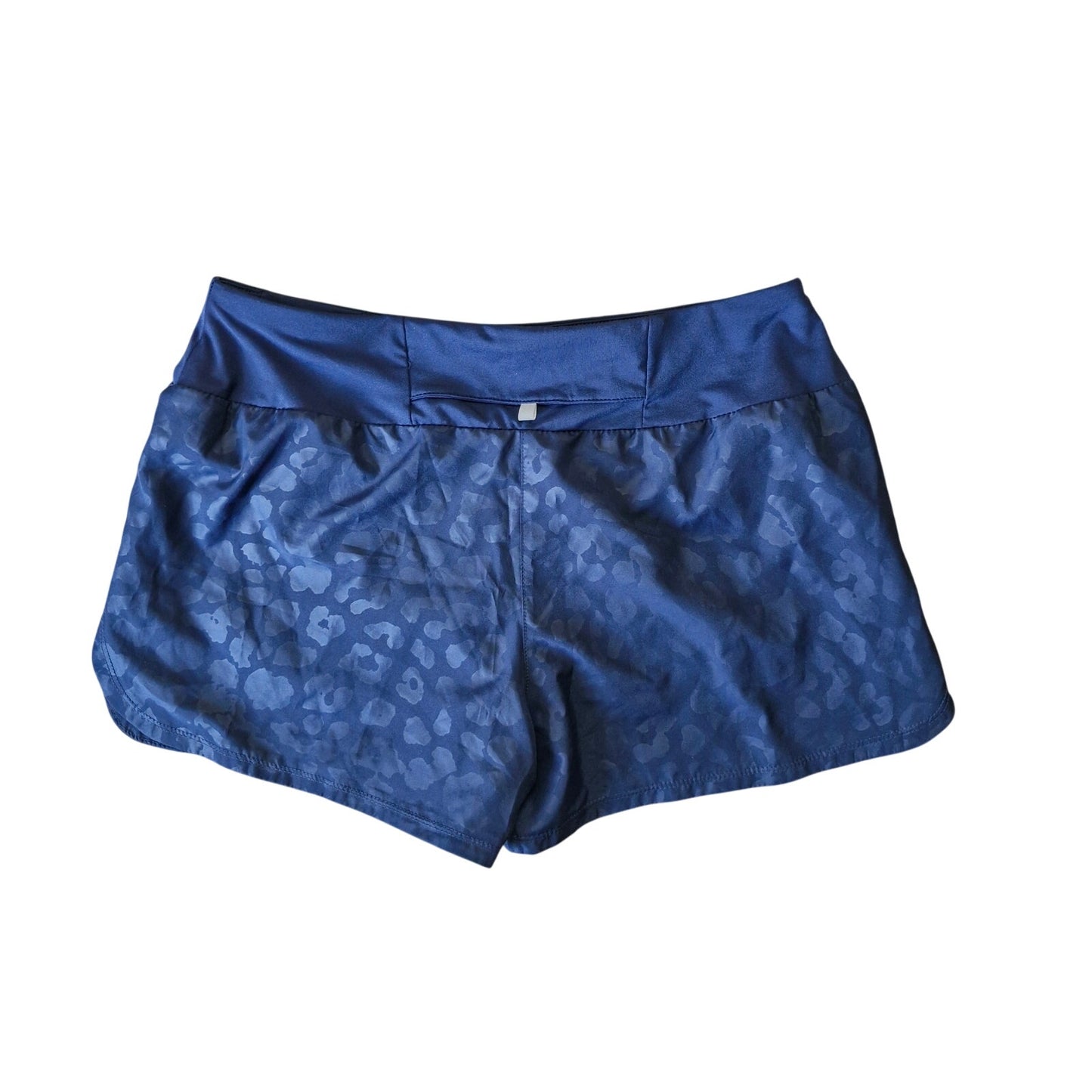 Nike Dri-Fit Blue Cheetah Print Running Shorts Women’s Size Medium