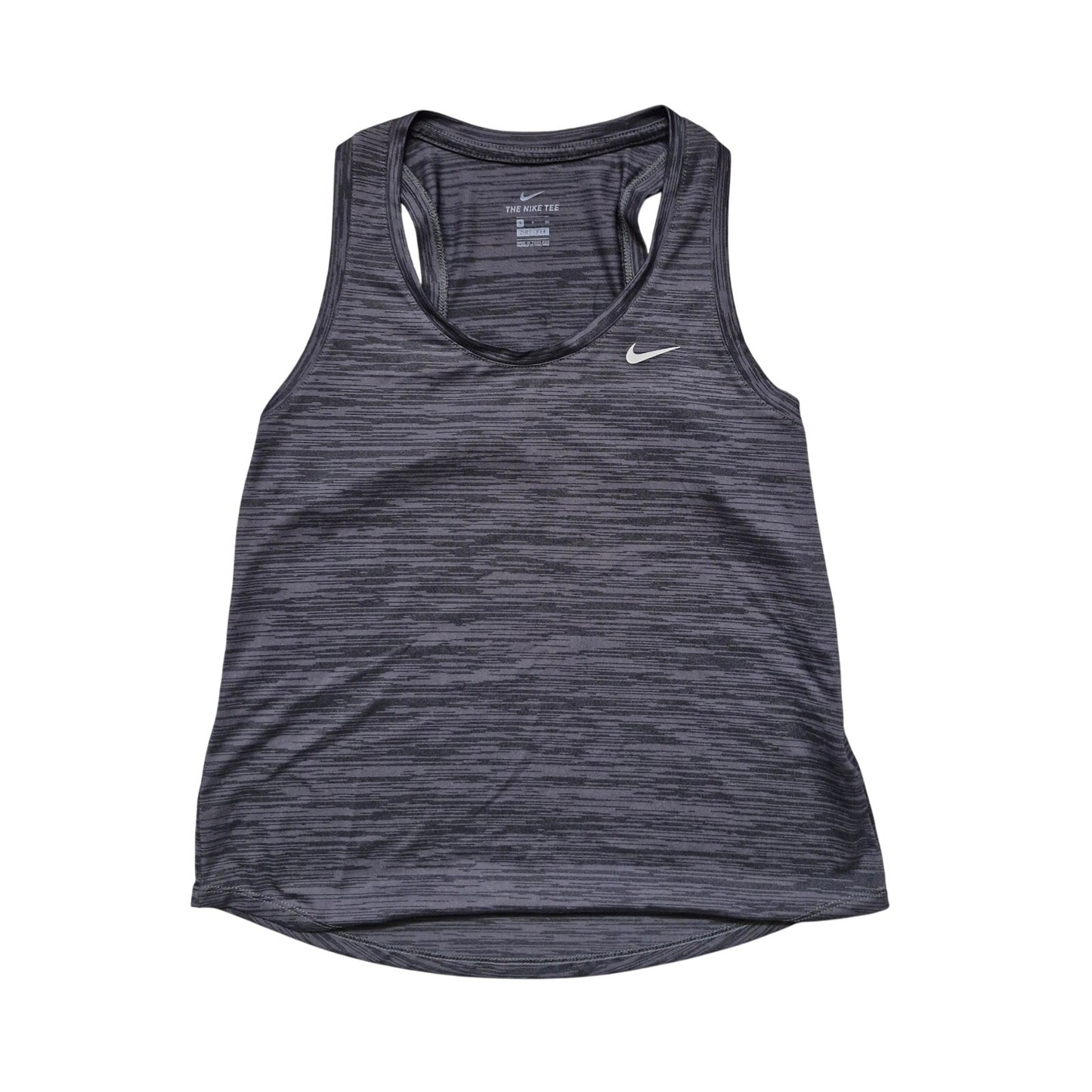 Nike Dri-FIT Cross Training Tank Top Women’s Small Gray Sleeveless Athletic Gym Shirt