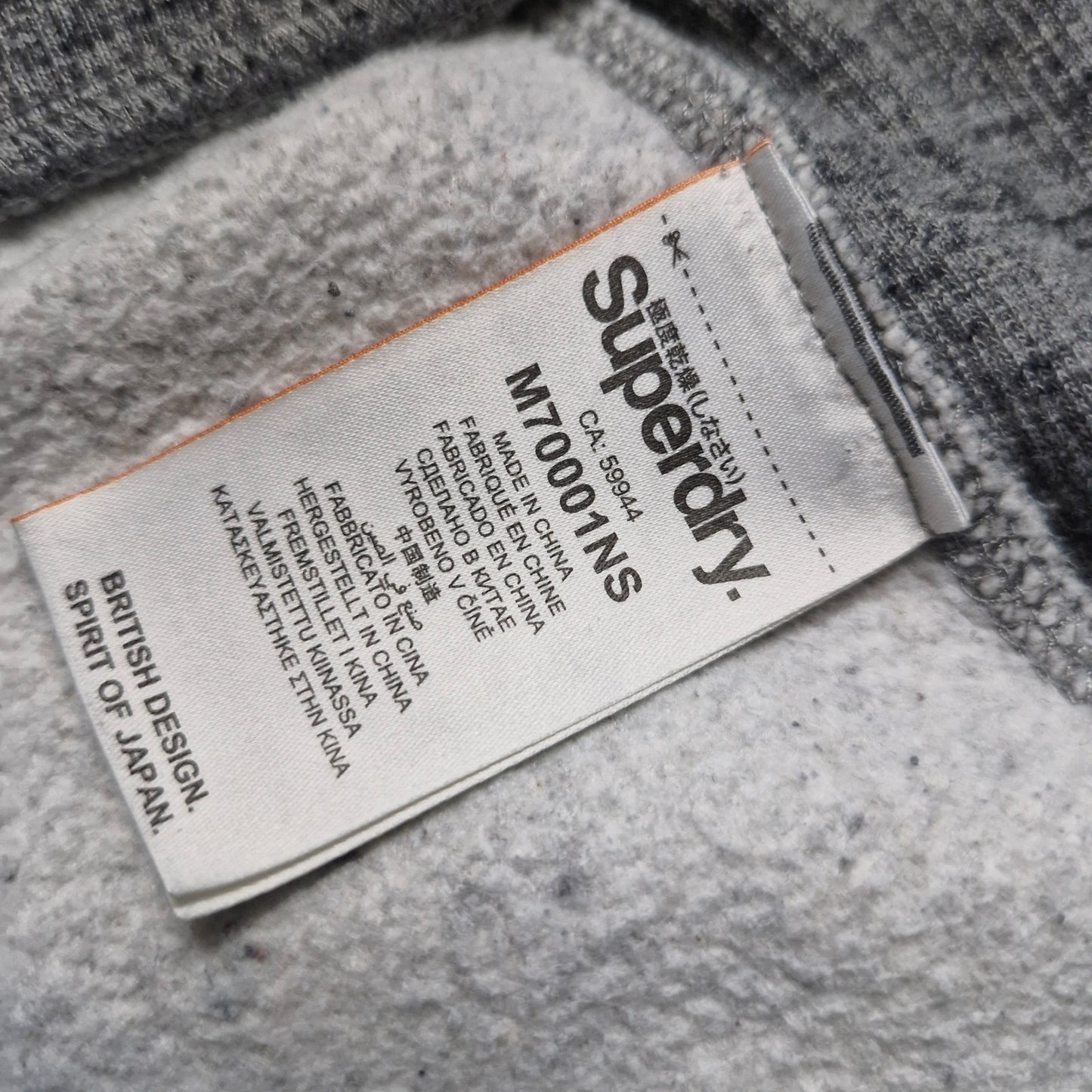 Superdry Men’s Grey Slim Fit Joggers Size XL Track Pants Style 6971954