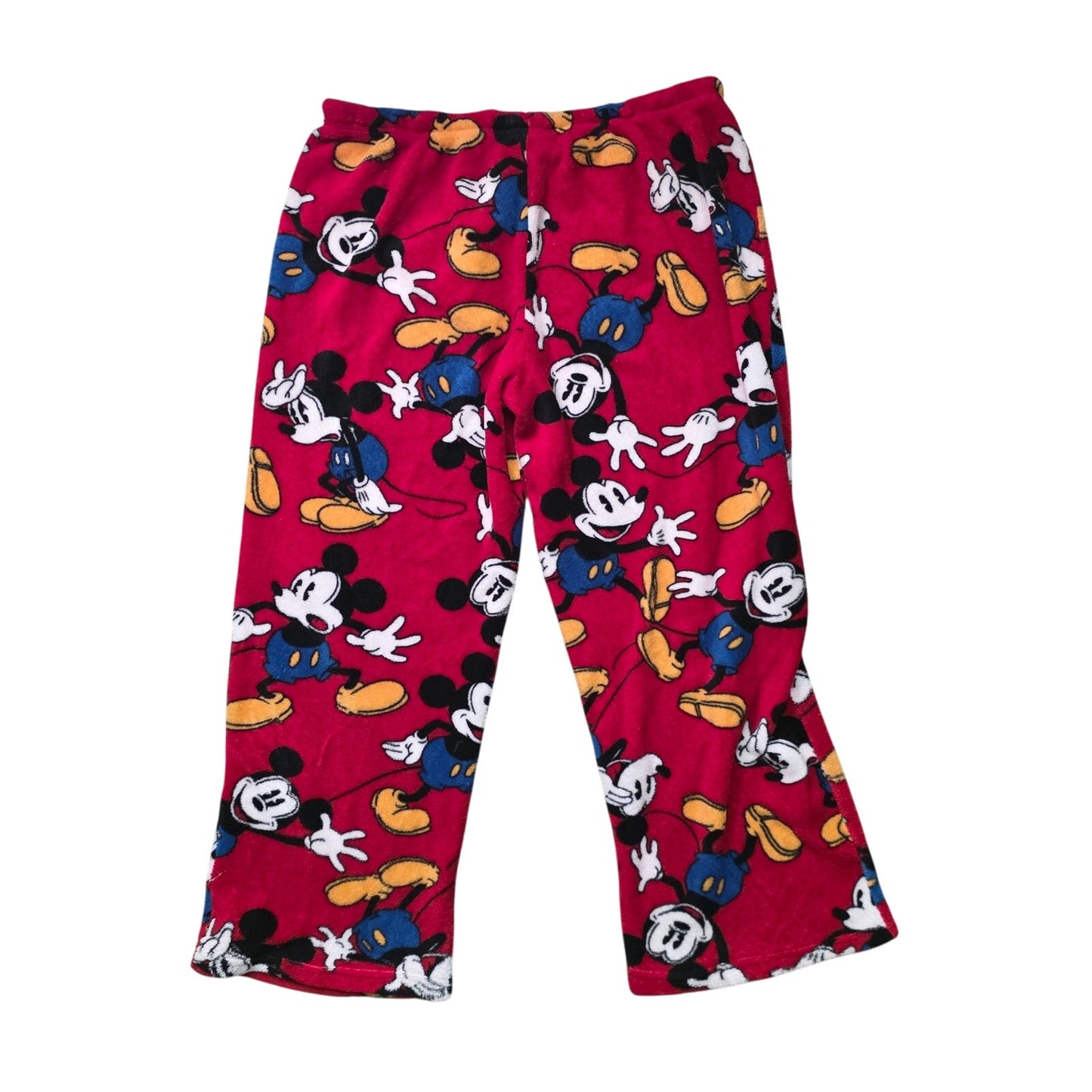 Disney Mickey Mouse Fleece Lounge Pants Red XL