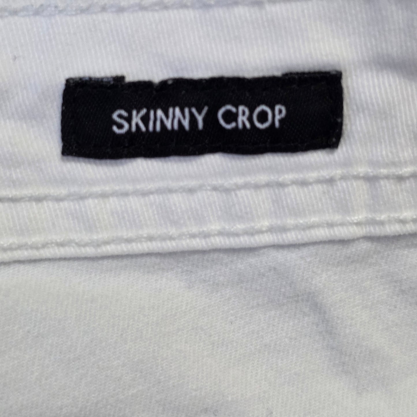Calvin Klein Jeans Skinny Crop Pants Womens 14 White
