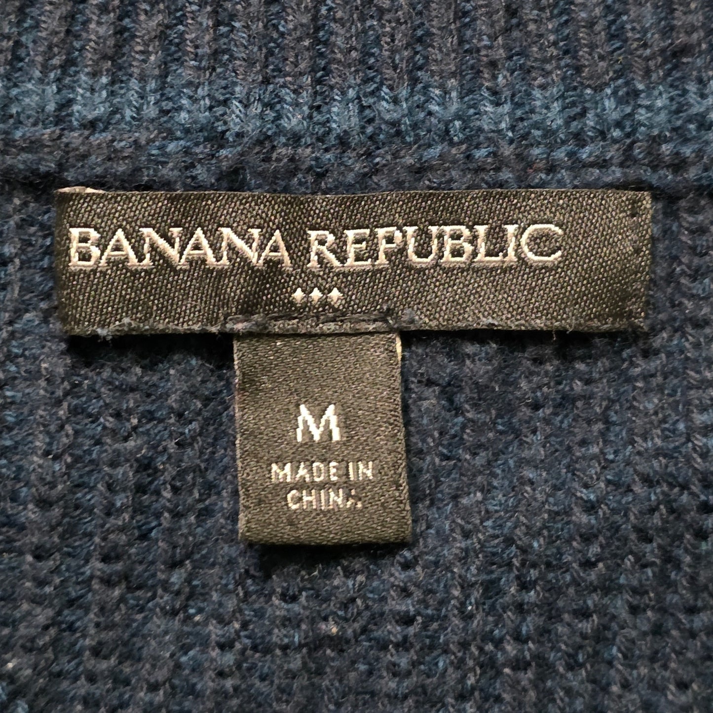 Banana Republic Half-Zip Sweater Men M Italian Merino Blend