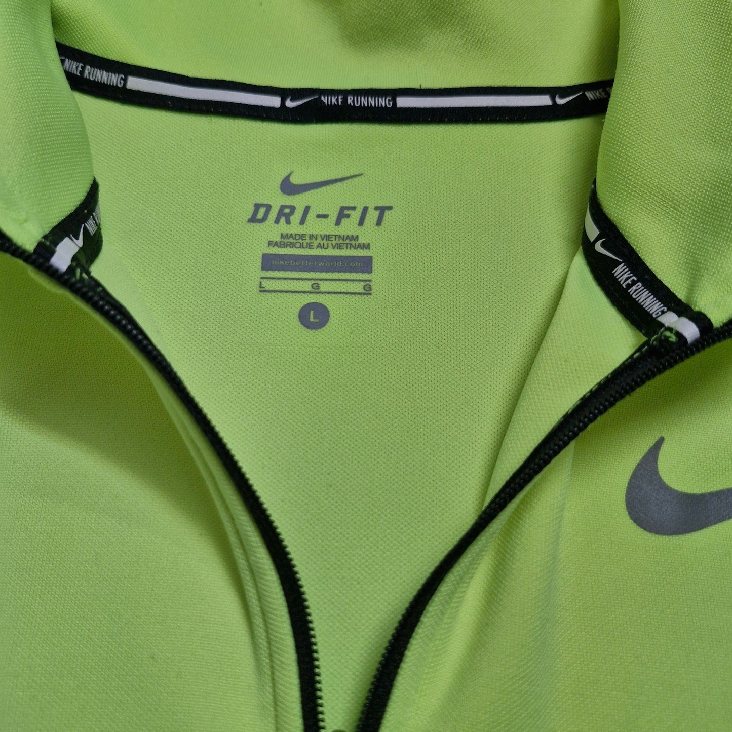 Nike Dri-FIT Racer Quarter-Zip Pullover Men’s Size LARGE Thumb Slits