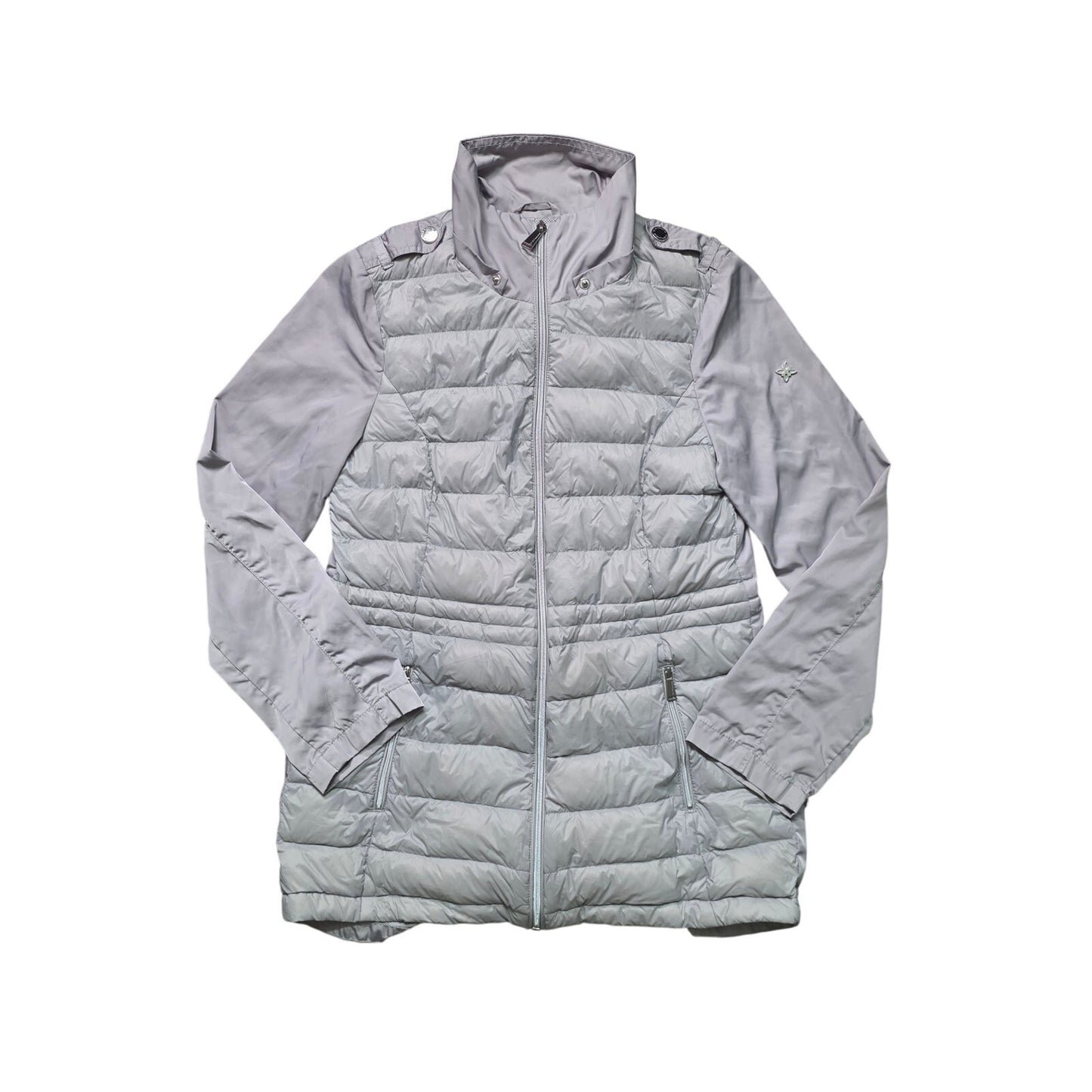 BCBGeneration Puffer Jacket Women S Gray Lightweight Quilted