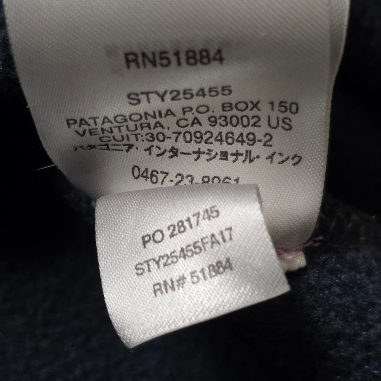 Patagonia Fleece 1/4 Button Up Girls L Navy Blue Pink Pullover