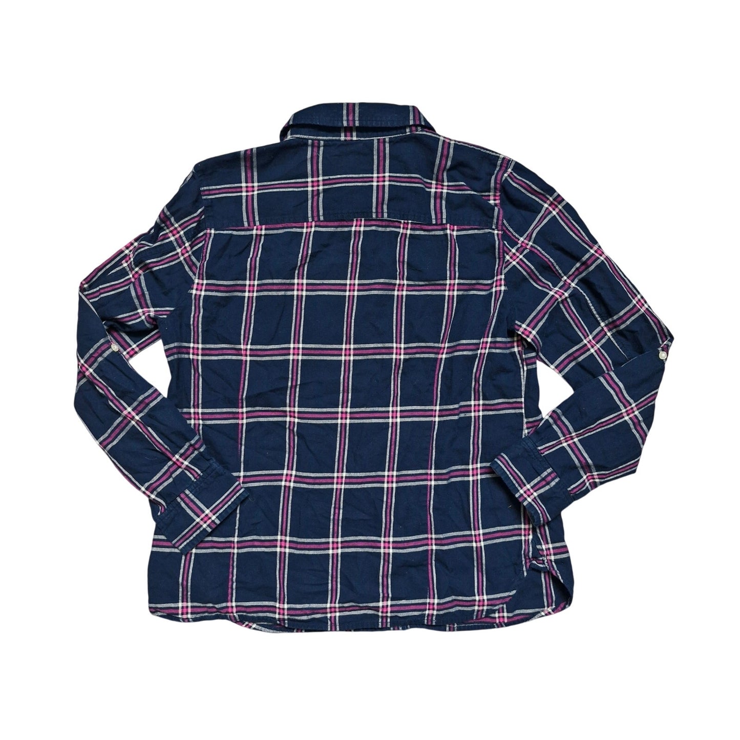 Tommy Hilfiger New York Fit Blue Pink Shirt Men’s Size Small Button-Up